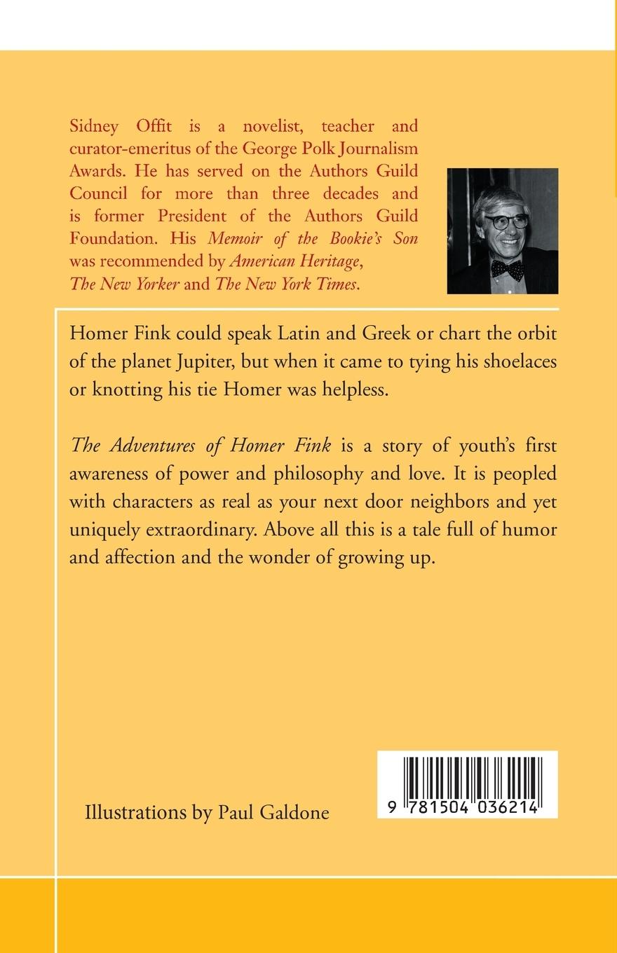 Rückseitencover Adventures of Homer Fink