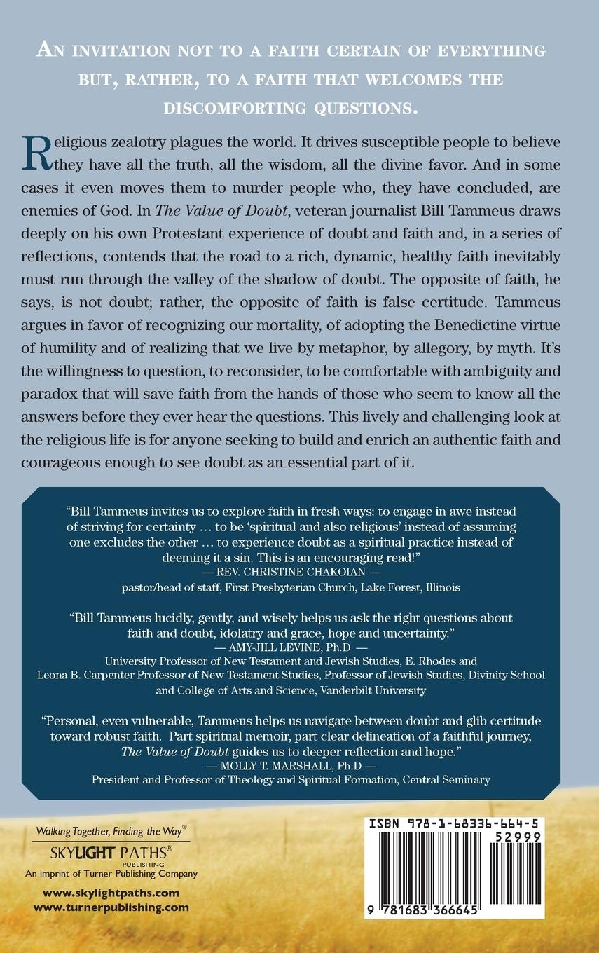 Rückseitencover The Value of Doubt