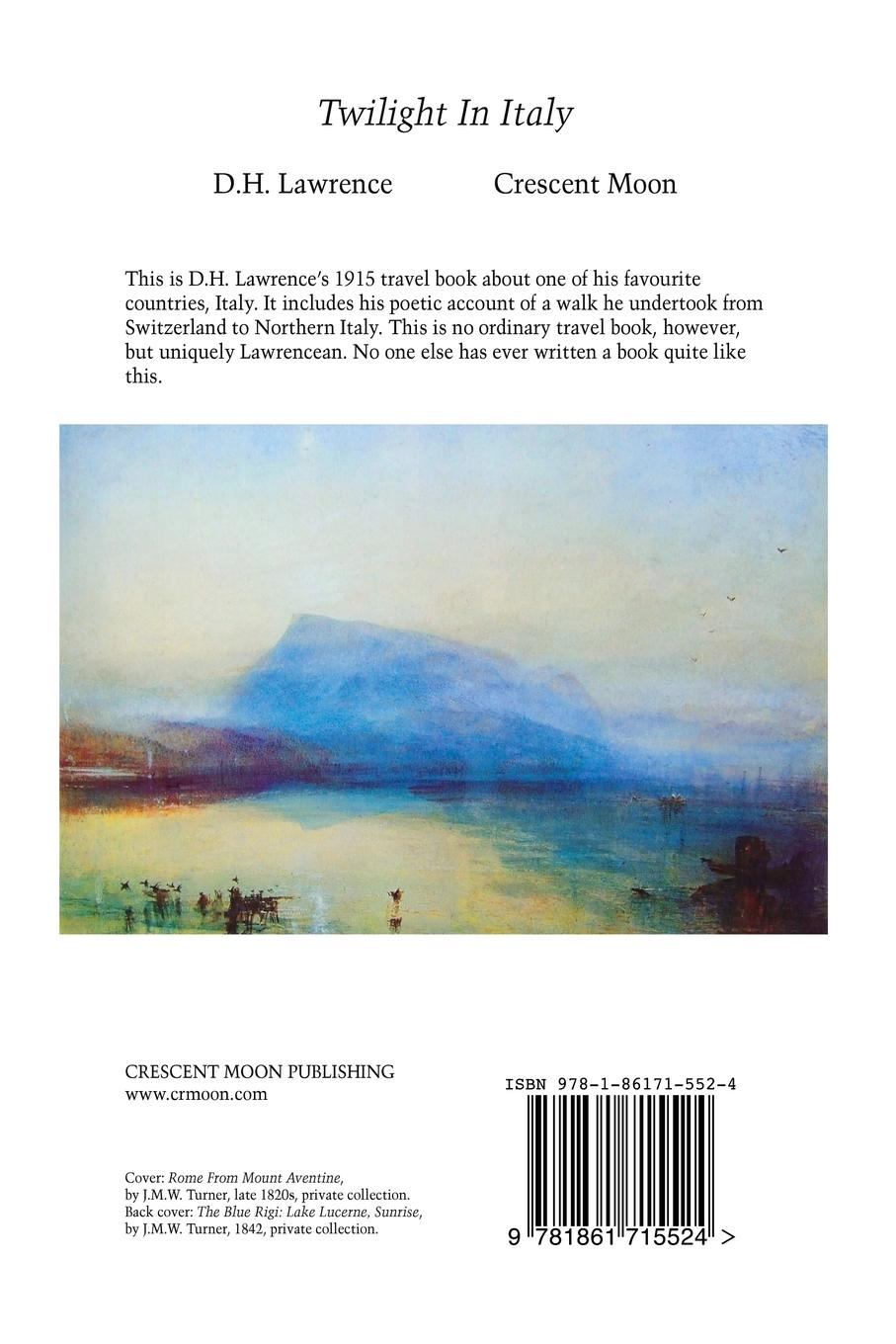 Rückseitencover TWILIGHT IN ITALY