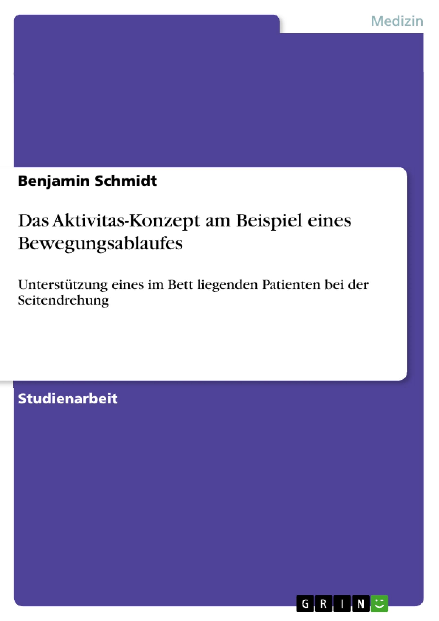 Vorderes Coverbild Das Aktivitas-Konzept am Beispiel eines Bewegungsablaufes