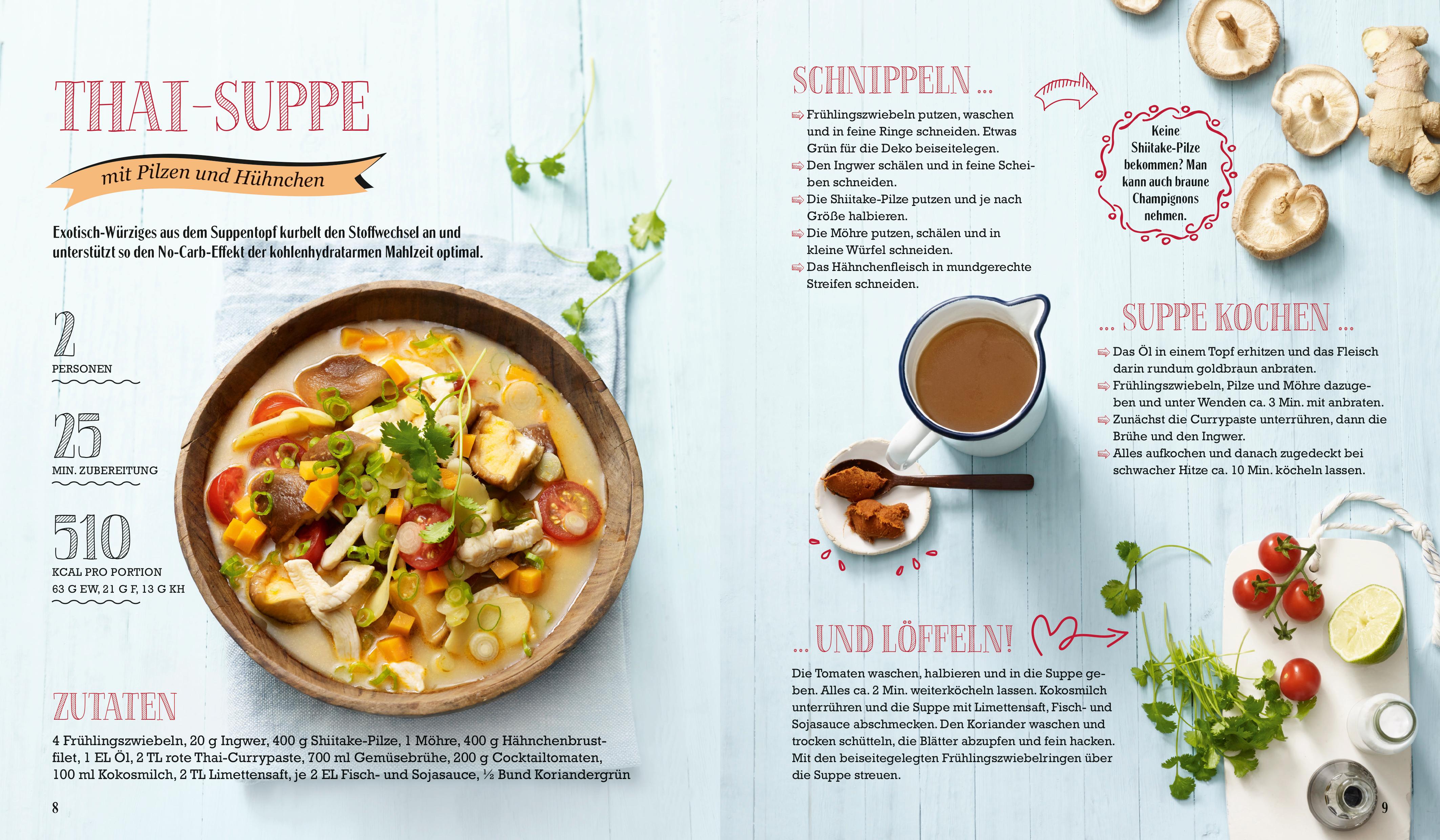 Beispielinhalt (Bild) Just Delicious - No Carb Abendessen