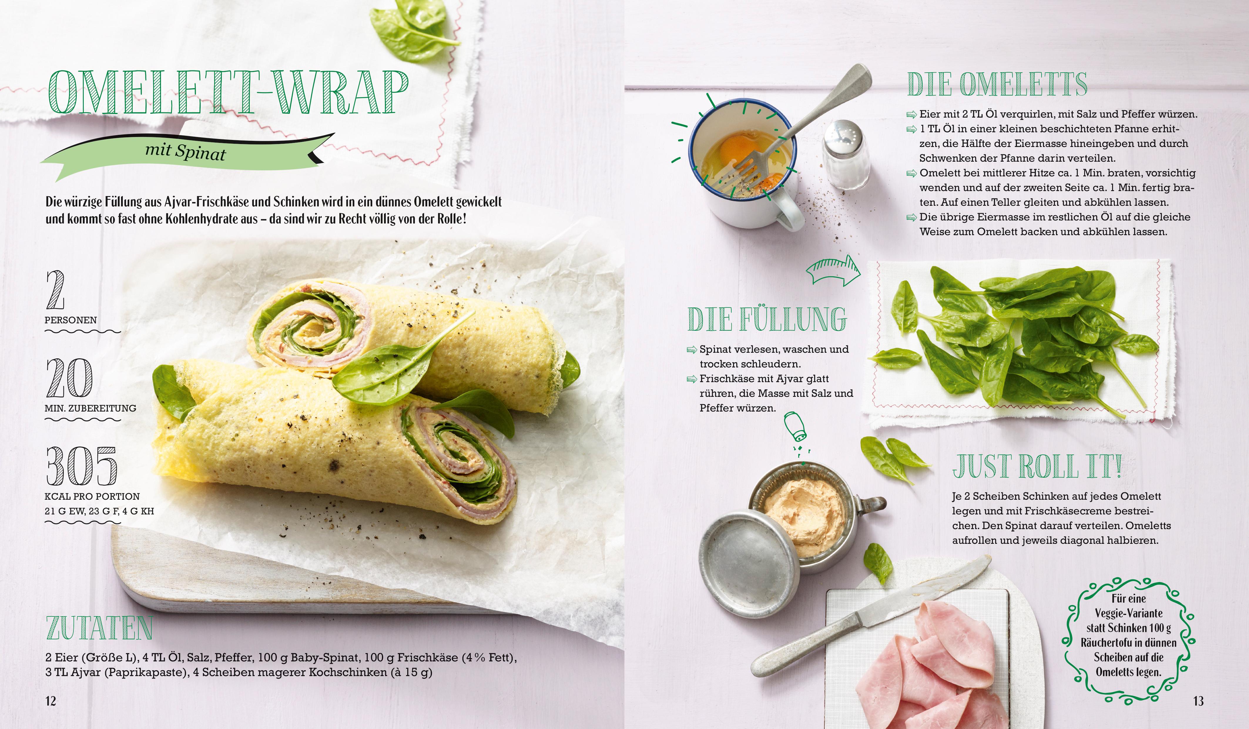 Beispielinhalt (Bild) Just Delicious - No Carb Abendessen