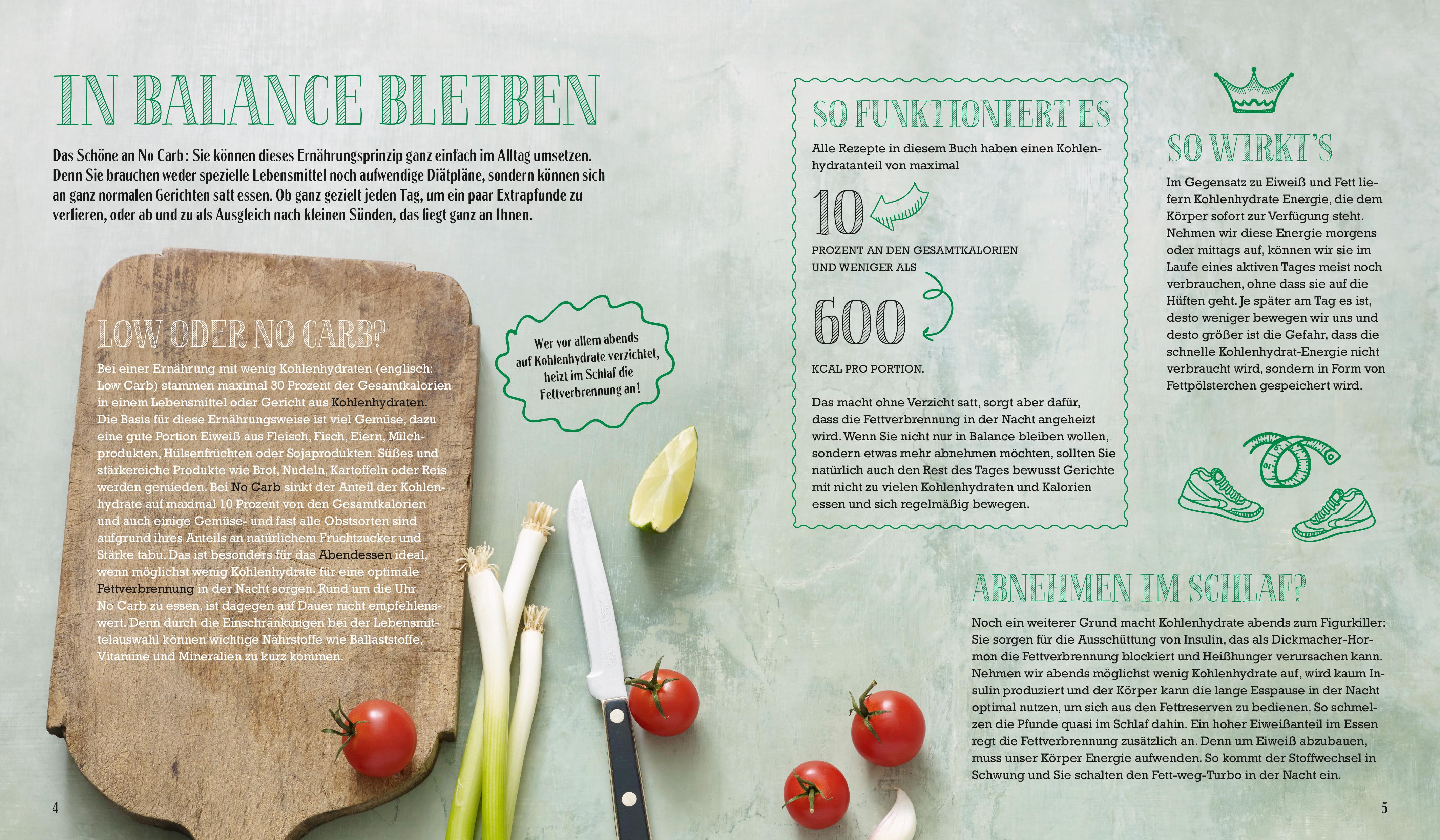 Beispielinhalt (Bild) Just Delicious - No Carb Abendessen