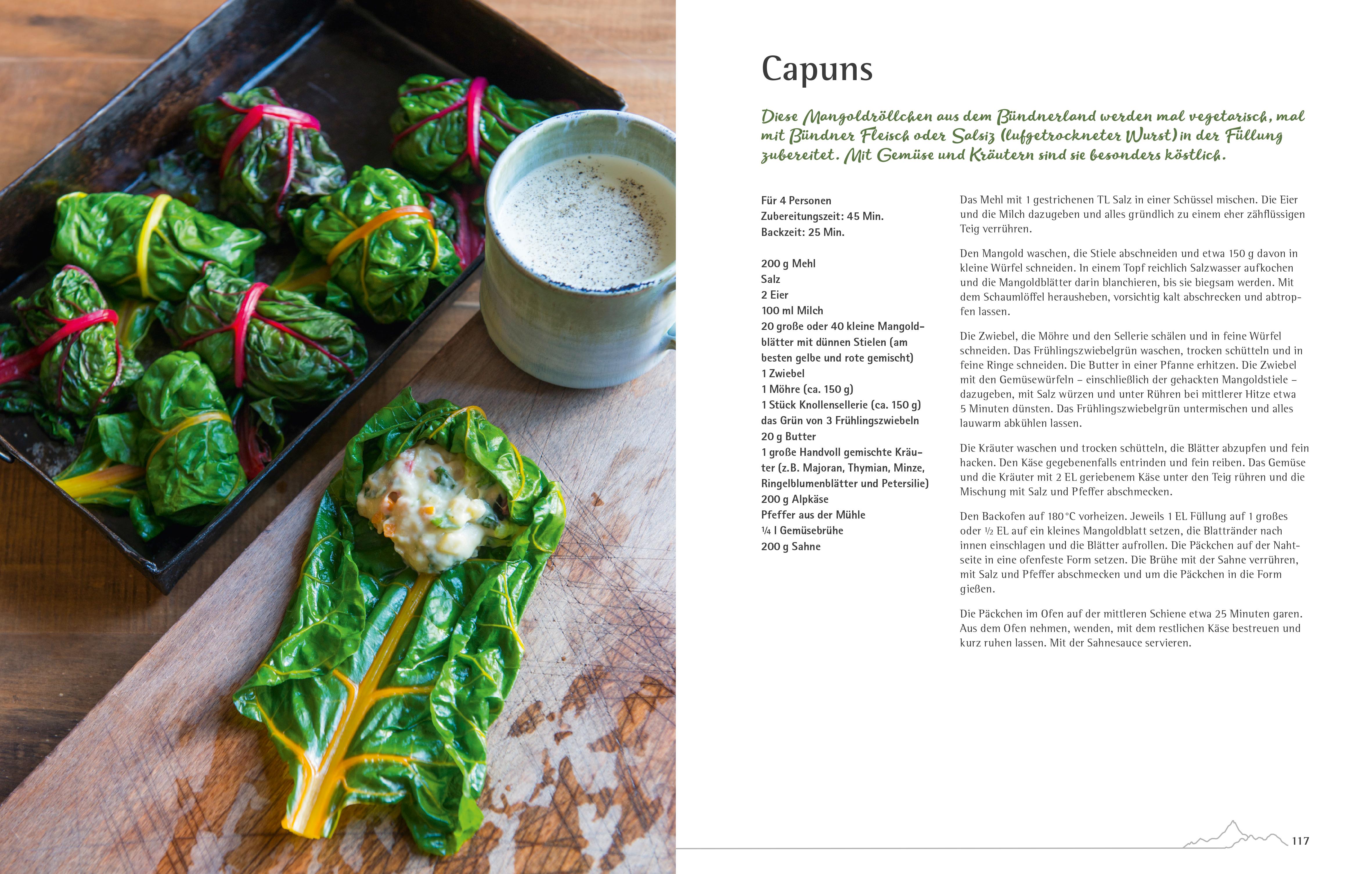 Beispielinhalt (Bild) Alpenküche vegetarisch