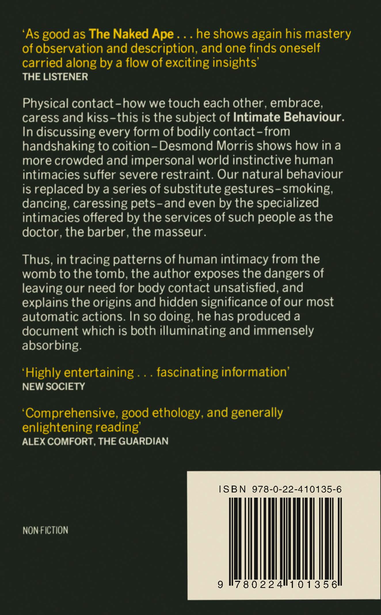 Rückseitencover Intimate Behaviour