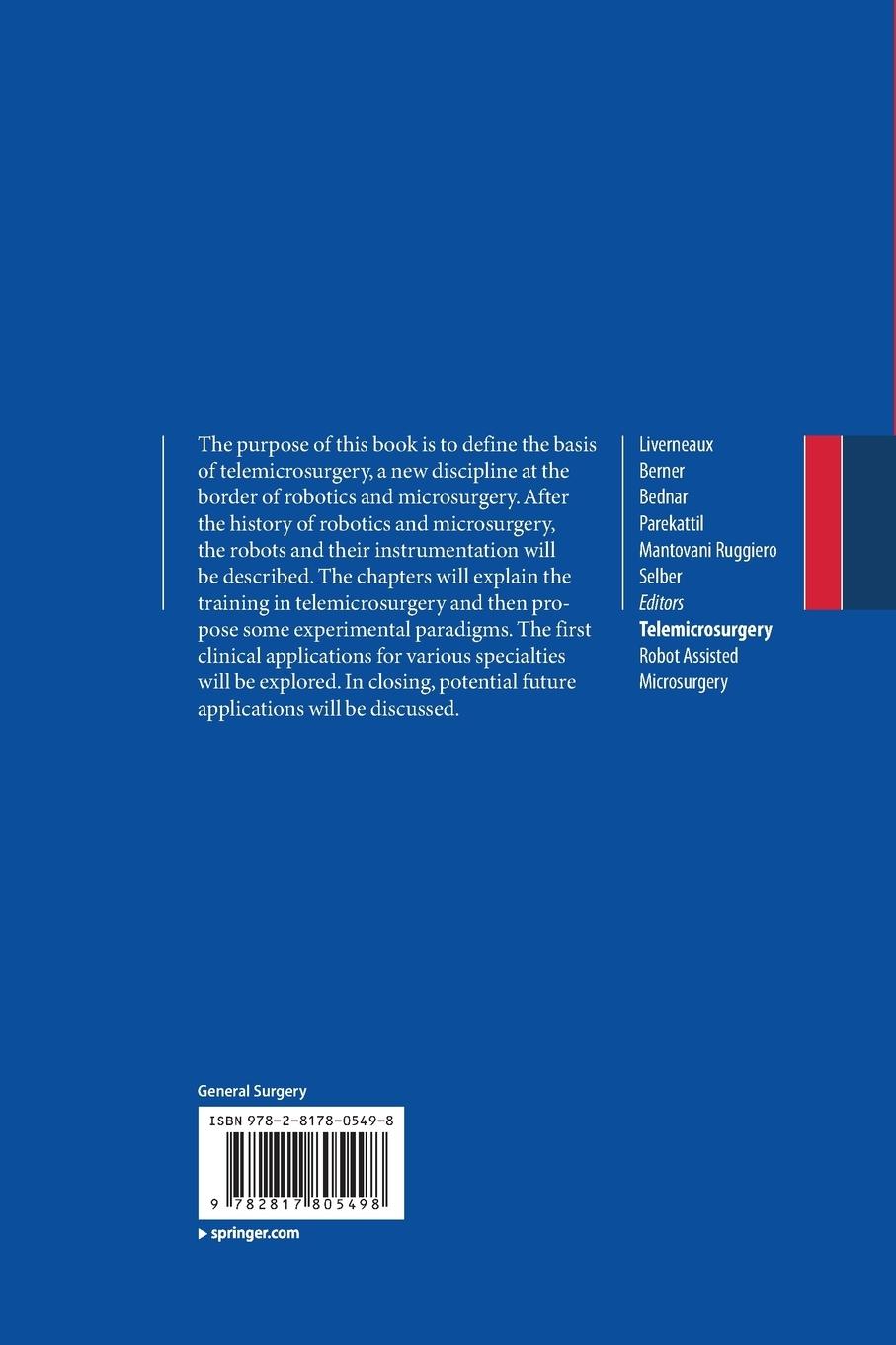 Rückseitencover Telemicrosurgery