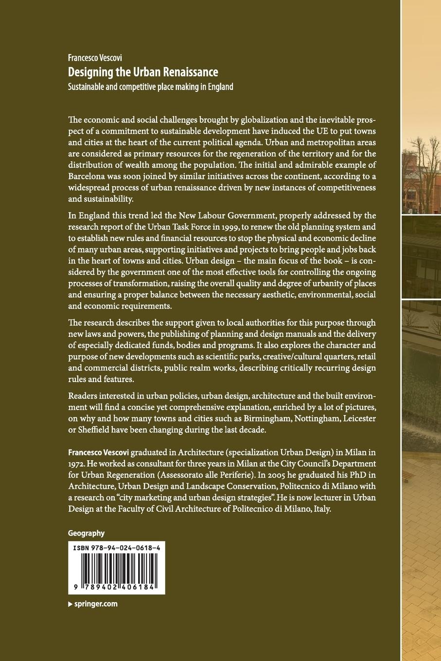 Rückseitencover Designing the Urban Renaissance