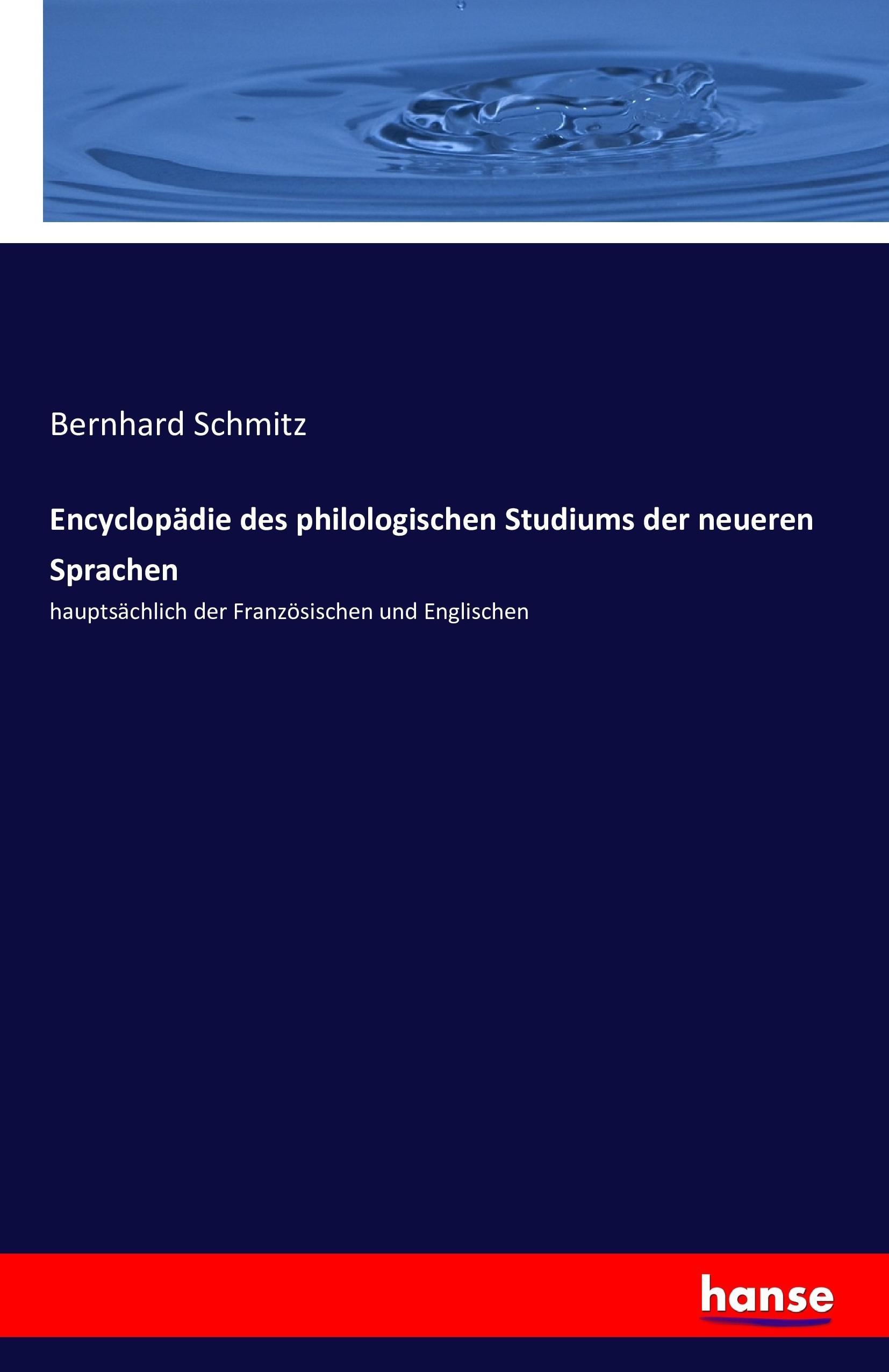 Vorderes Coverbild Encyclopädie des philologischen Studiums der neueren Sprachen