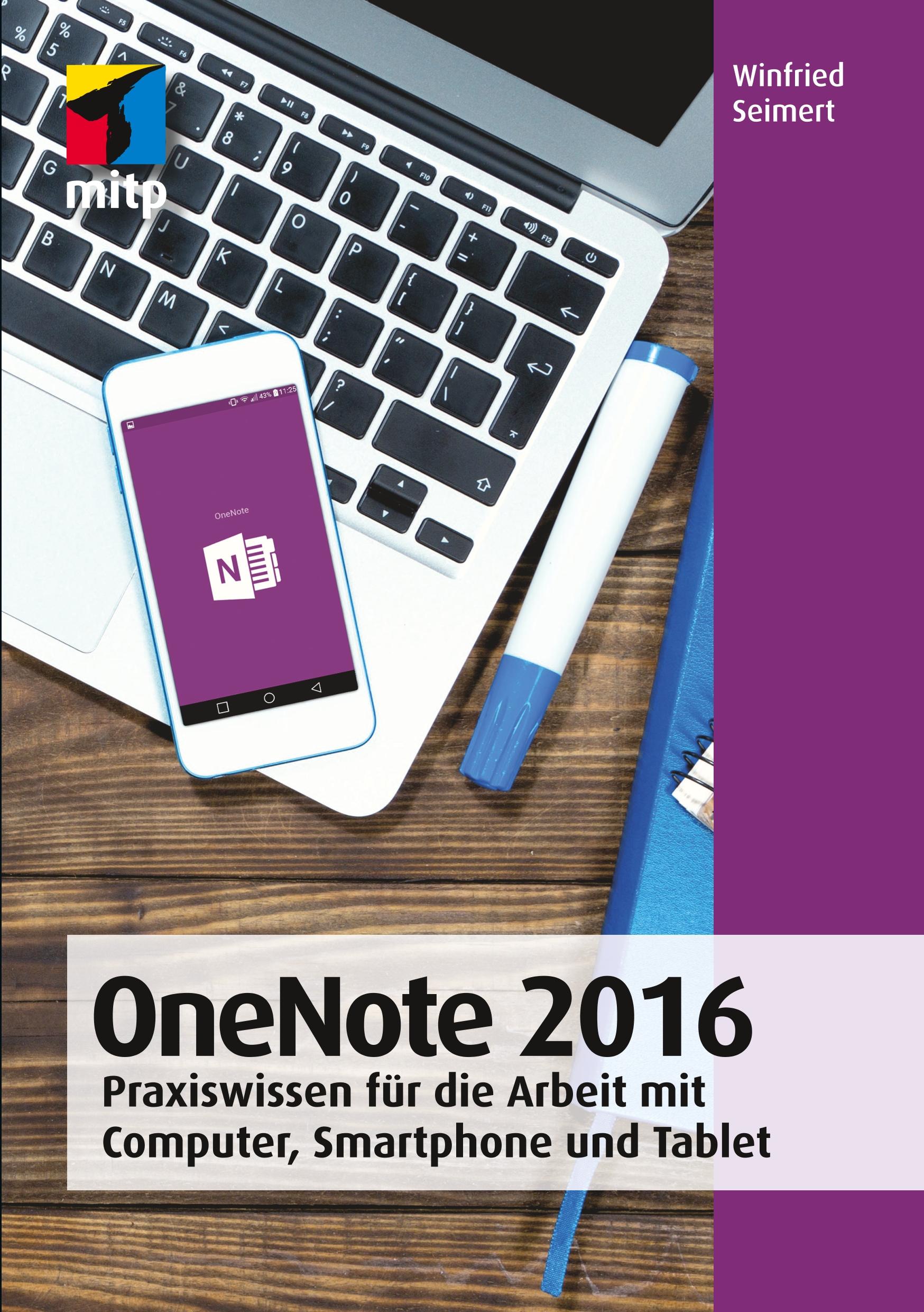 Vorderes Coverbild OneNote 2016