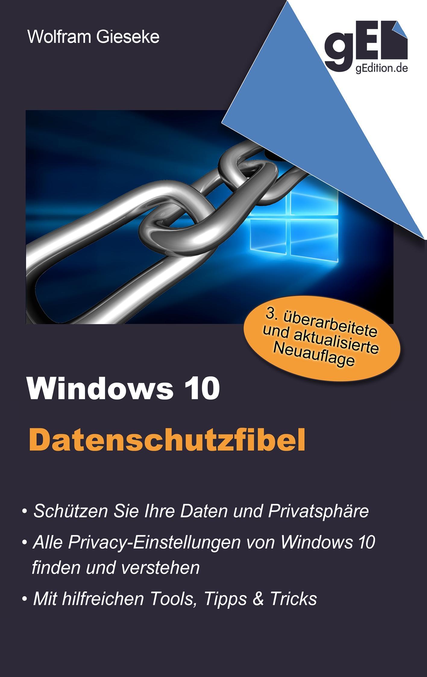 Vorderes Coverbild Windows 10 Datenschutzfibel