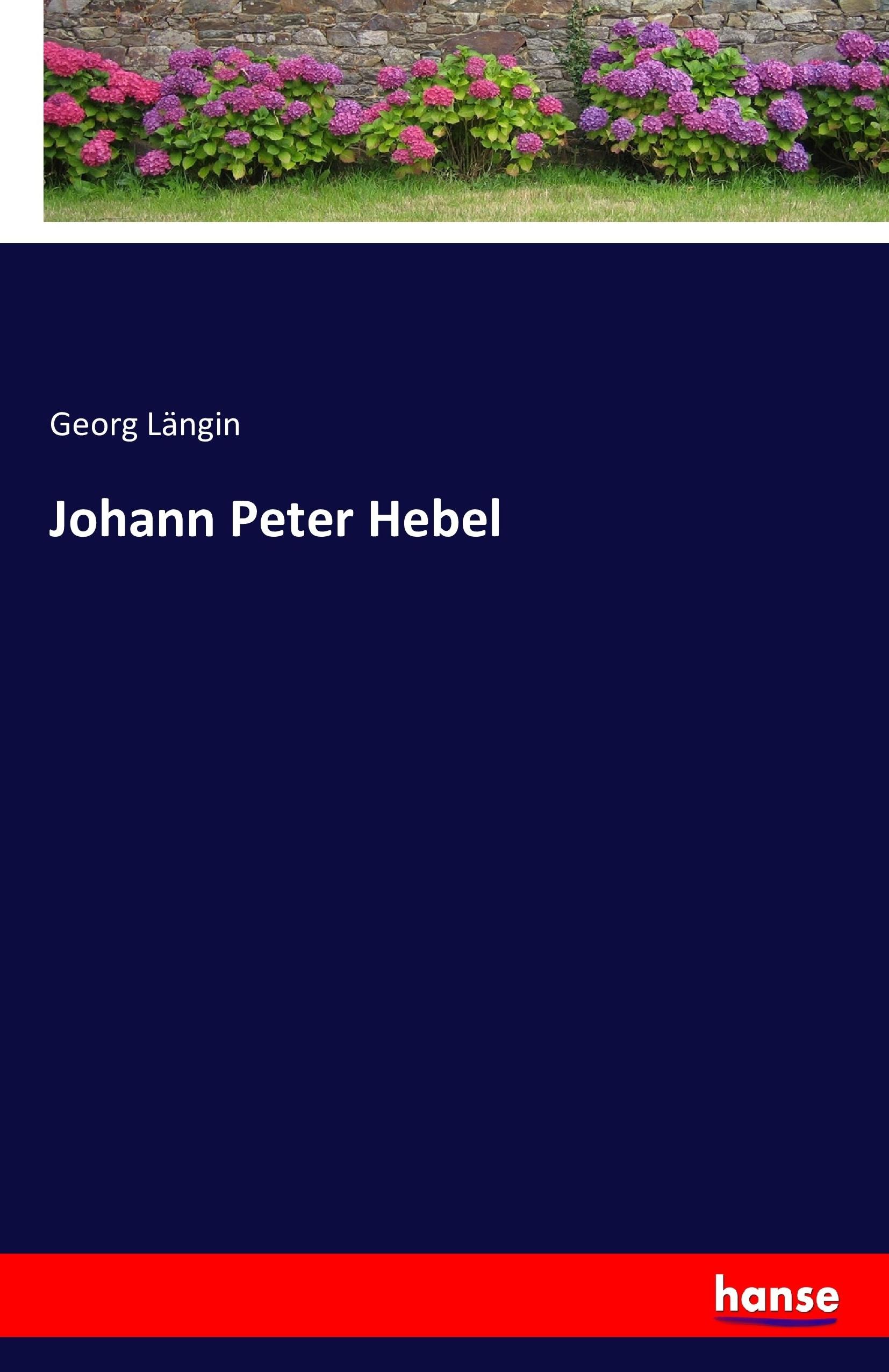 Vorderes Coverbild Johann Peter Hebel