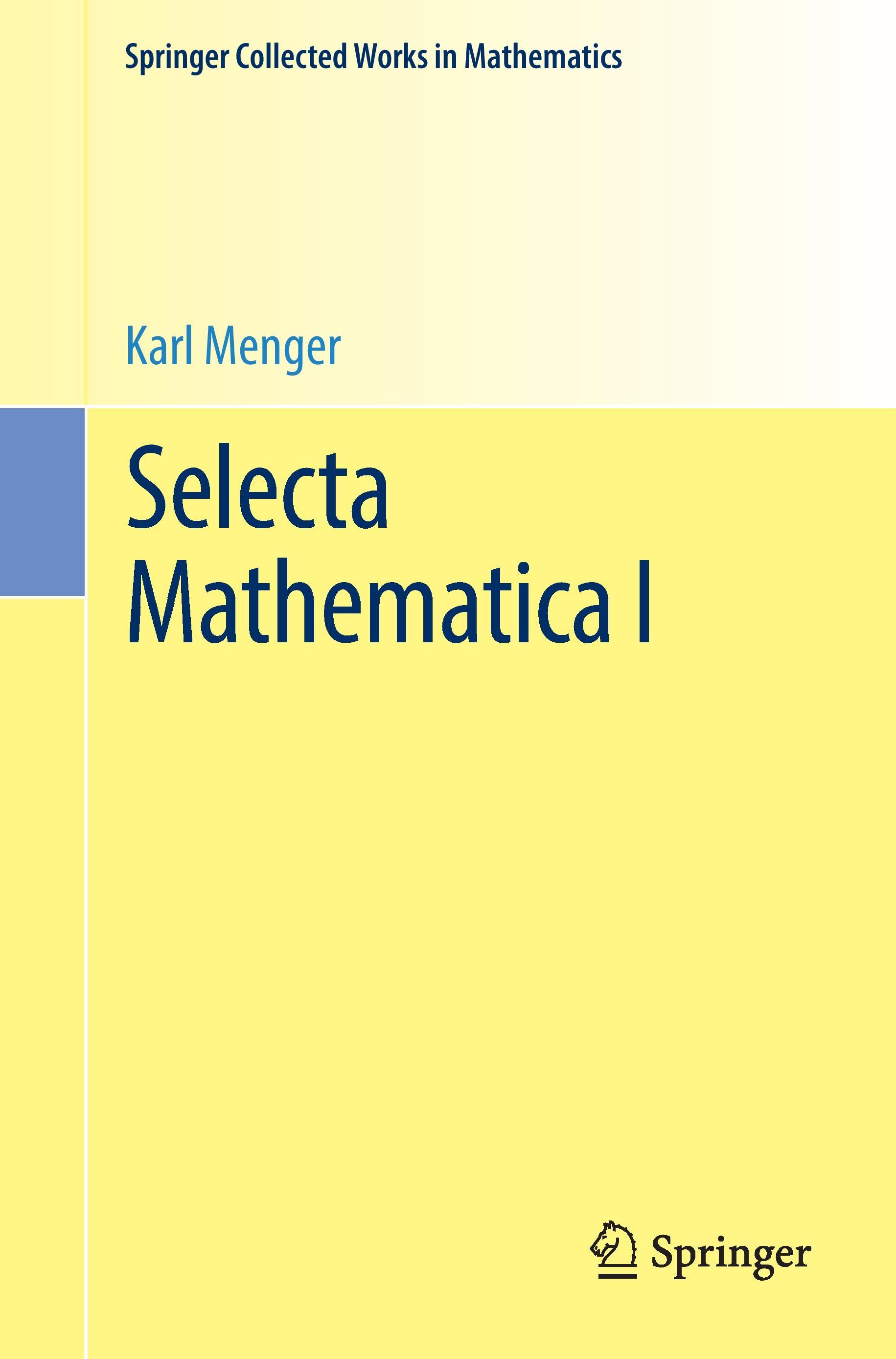 Vorderes Coverbild Selecta Mathematica I