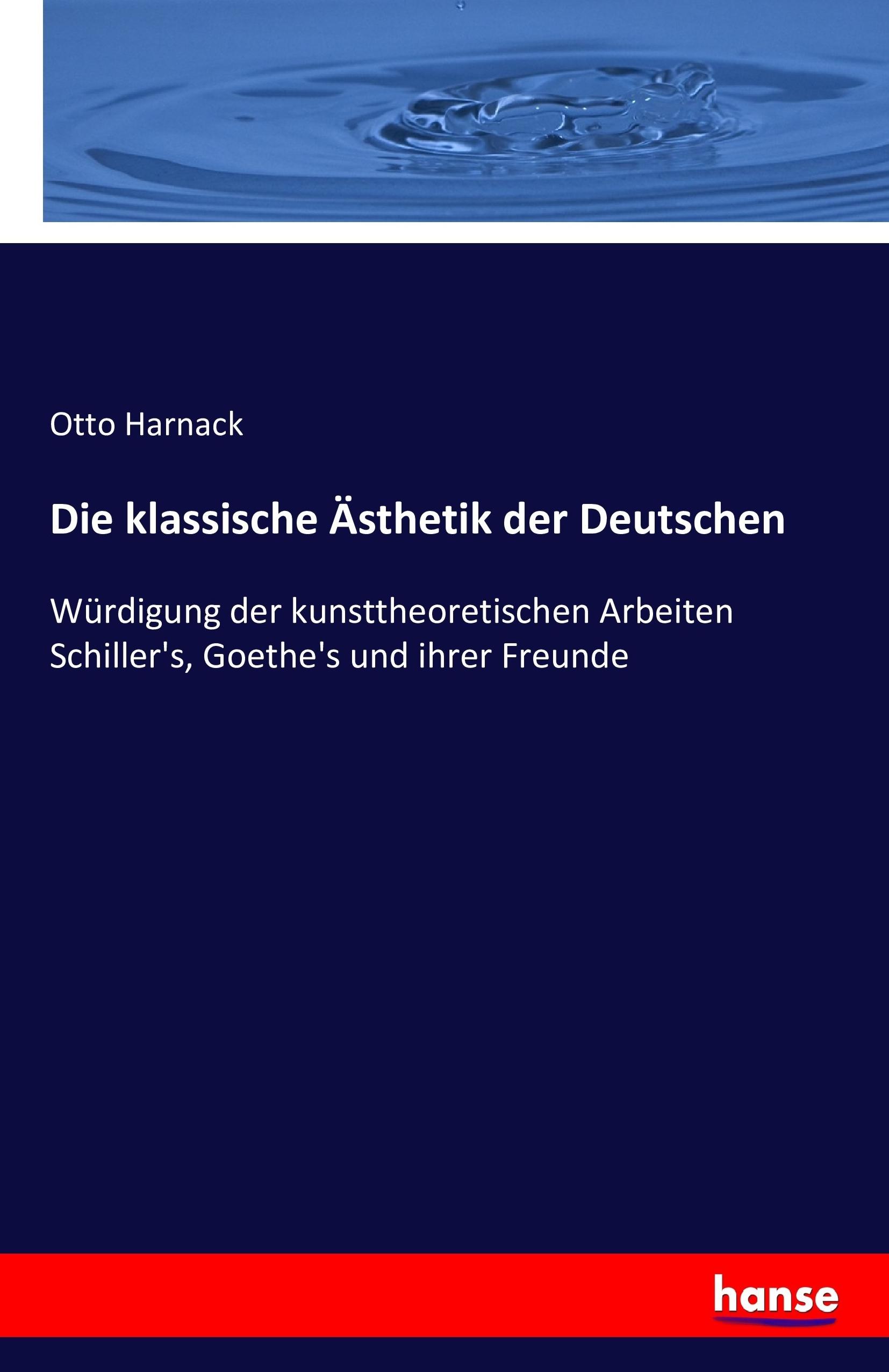 Vorderes Coverbild Die klassische Ästhetik der Deutschen