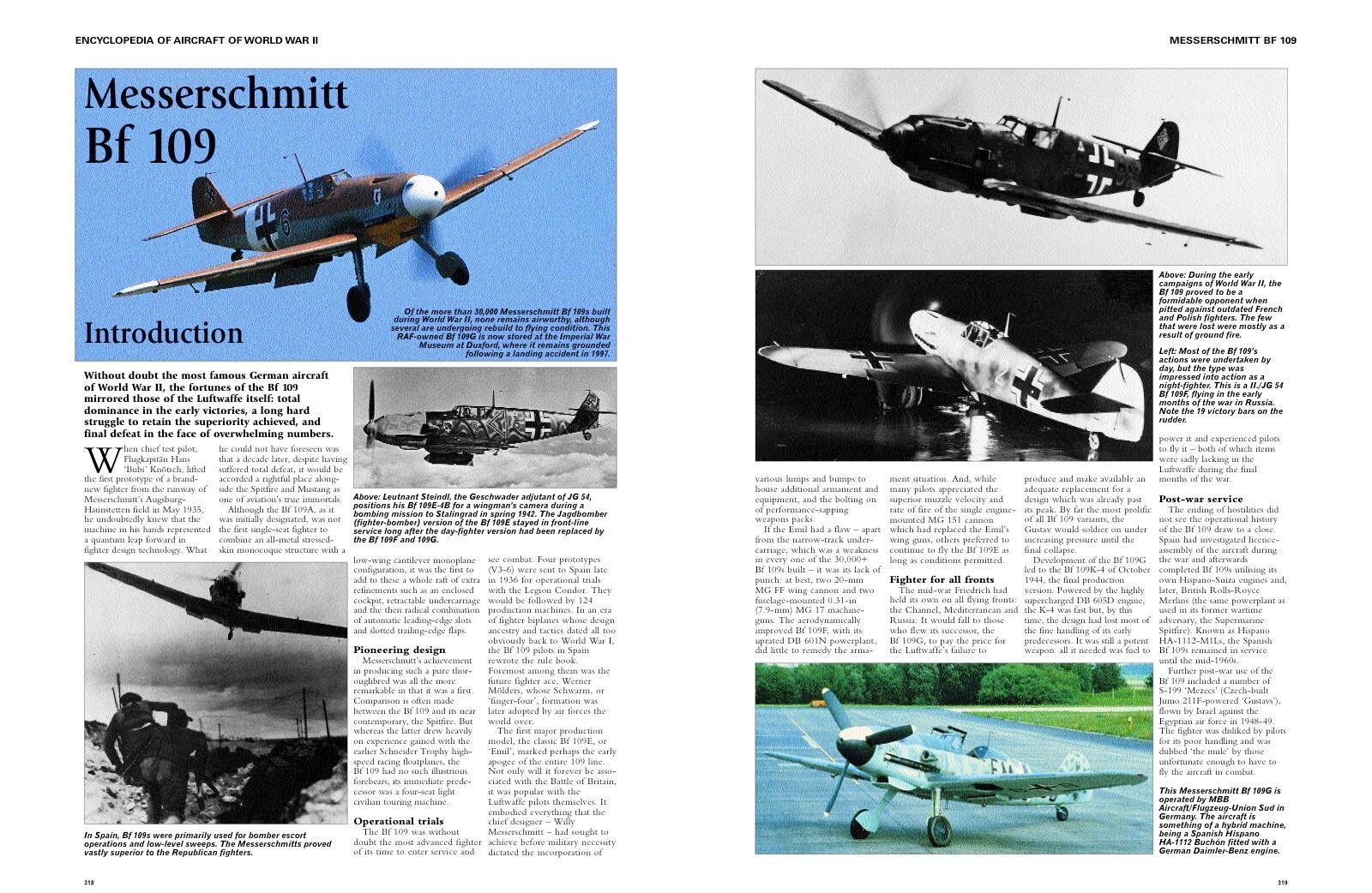 Beispielinhalt (Bild) The Encyclopedia of Aircraft of World War II