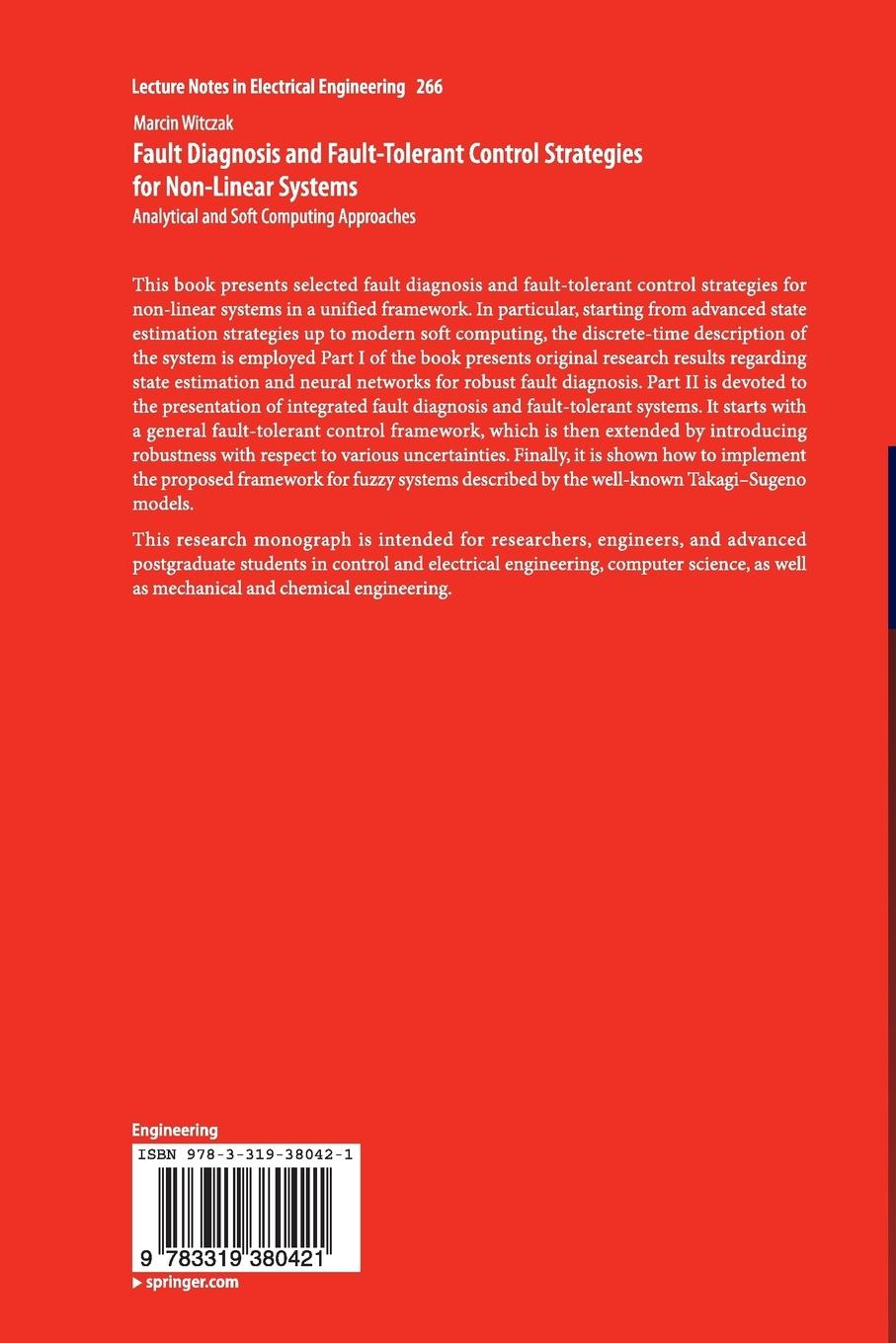 Rückseitencover Fault Diagnosis and Fault-Tolerant Control Strategies for Non-Linear Systems
