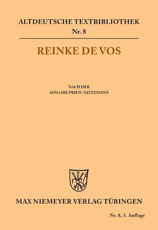 Vorderes Coverbild Reinke de Vos
