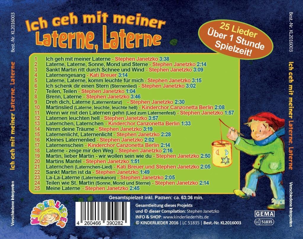 Beispielinhalt (Bild) Ich geh mit meiner Laterne, Laterne
