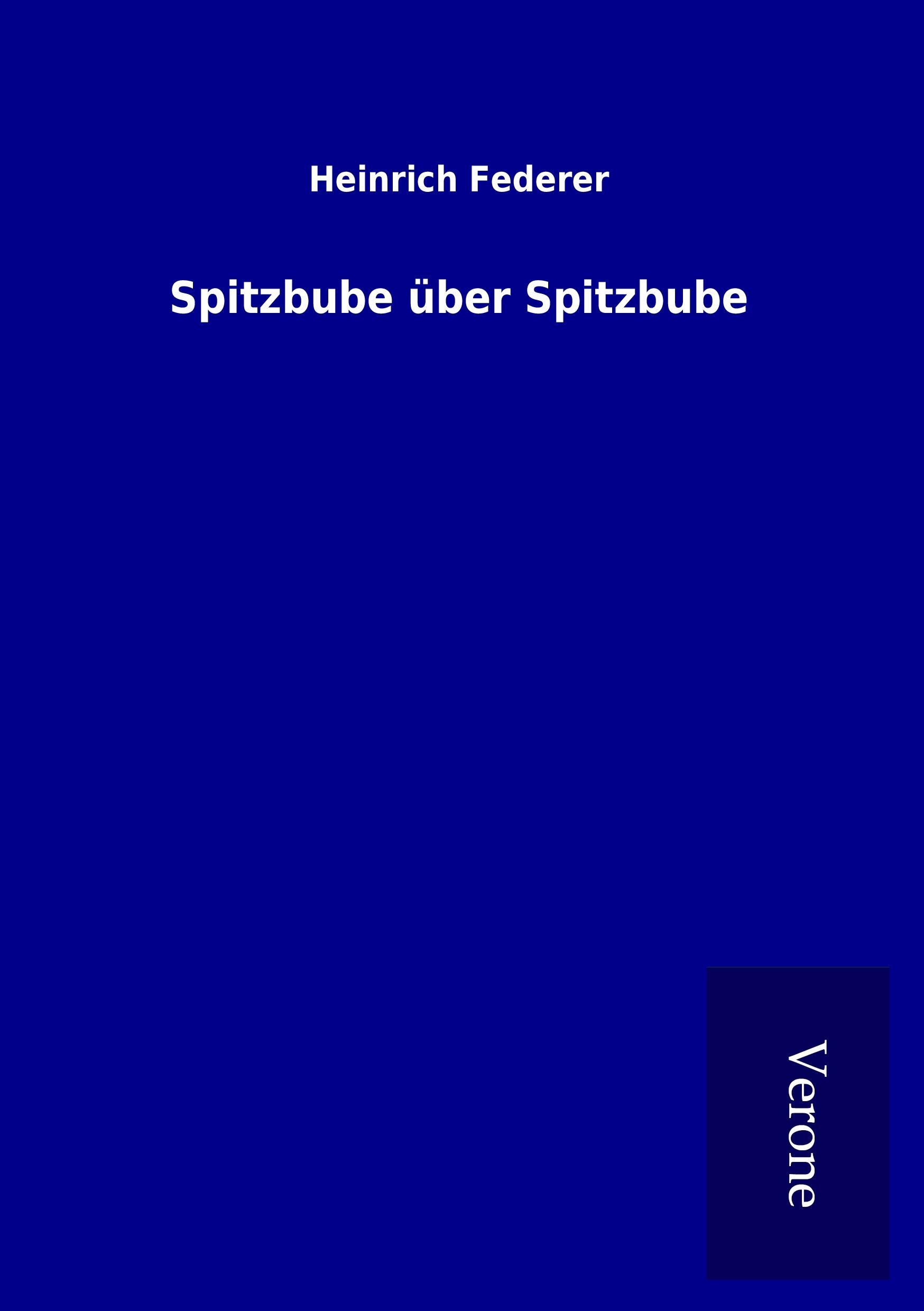 Vorderes Coverbild Spitzbube über Spitzbube