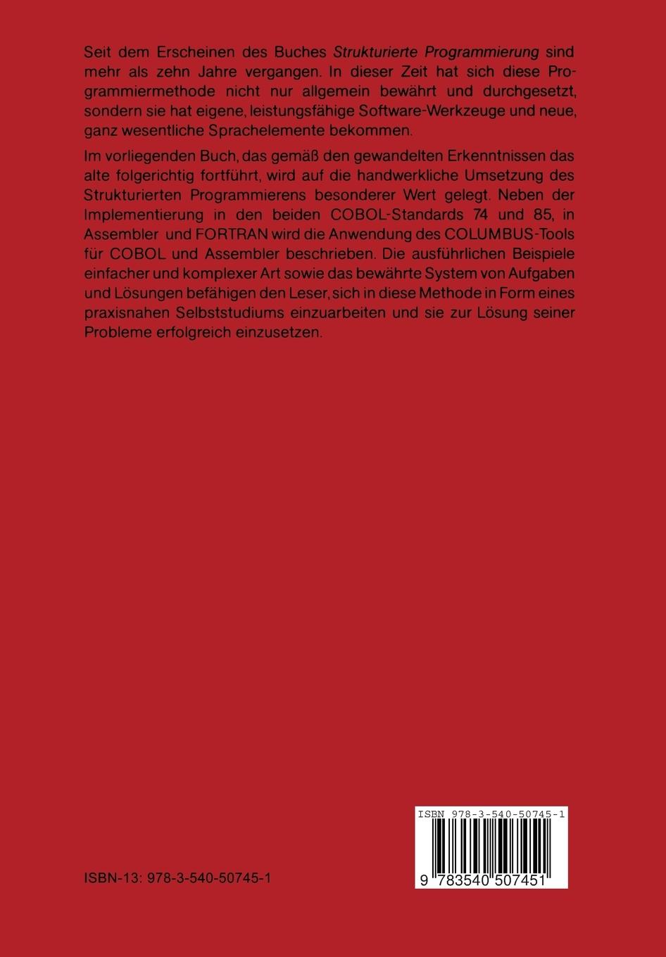 Rückseitencover Strukturiert Programmieren