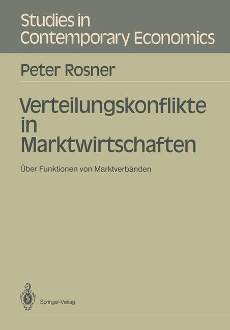 Vorderes Coverbild Verteilungskonflikte in Marktwirtschaften