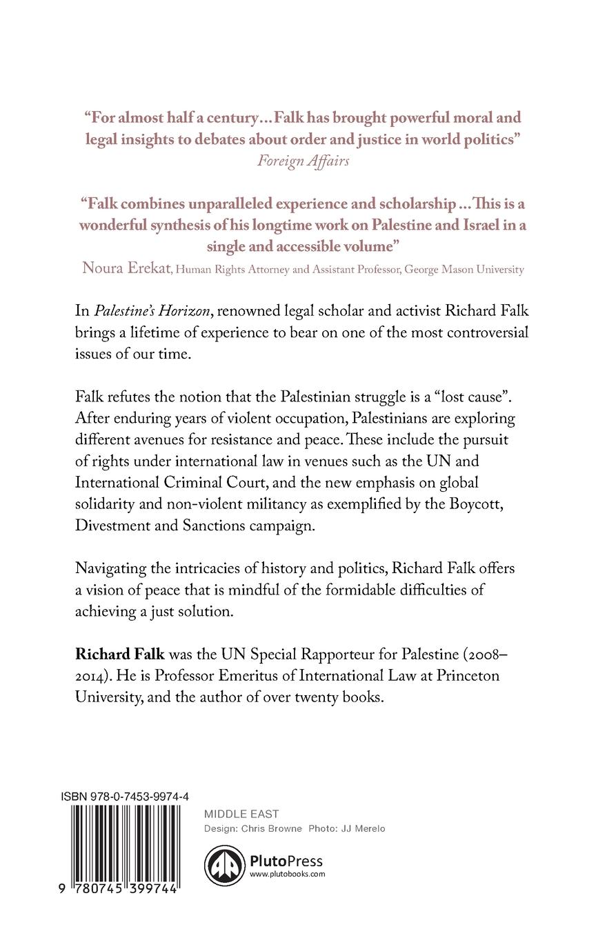 Rückseitencover Palestine's Horizon