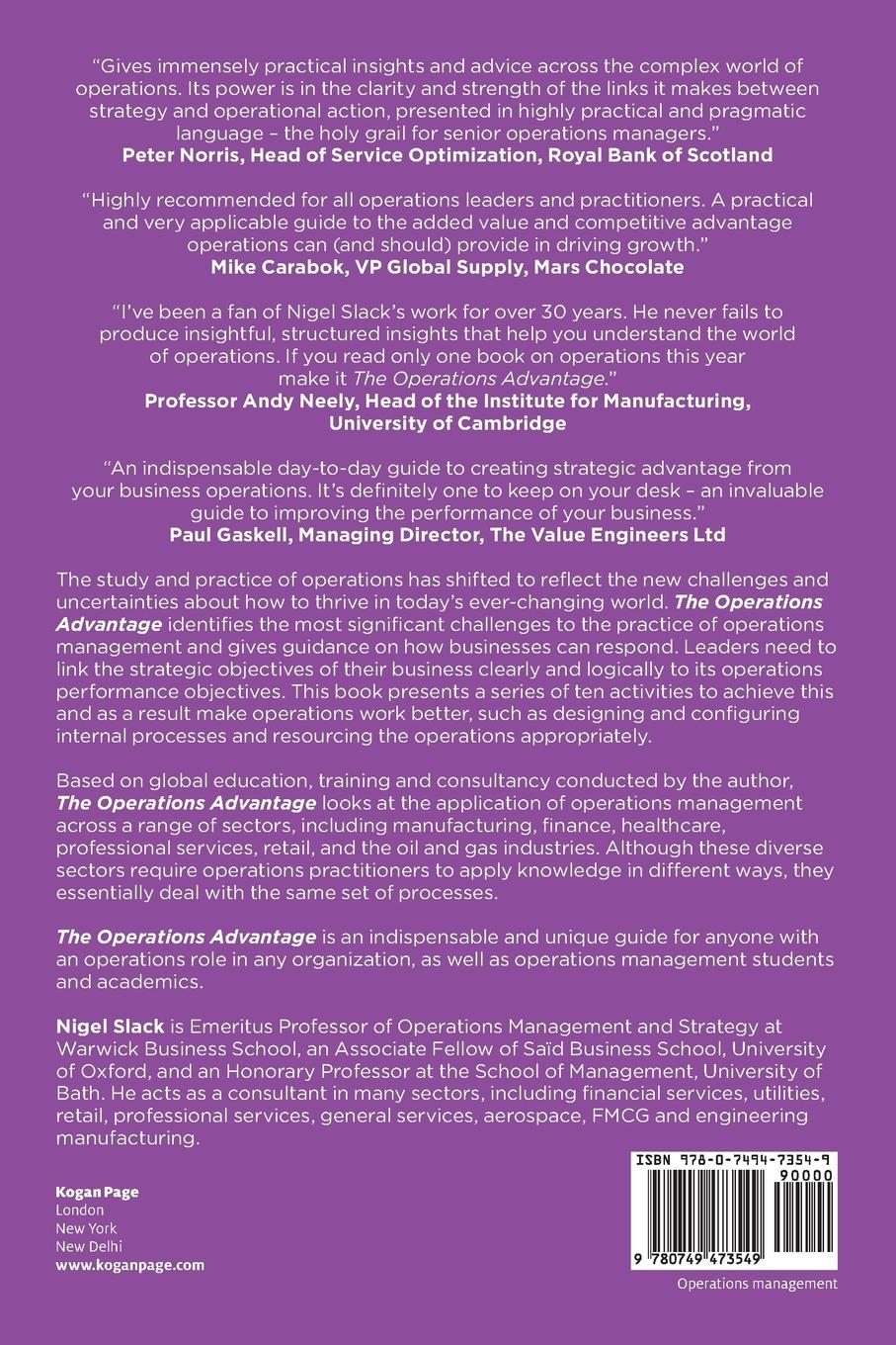 Rückseitencover Operations Advantage