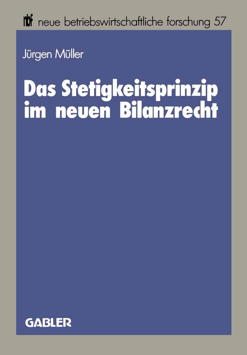 Vorderes Coverbild Das Stetigkeitsprinzip im neuen Bilanzrecht