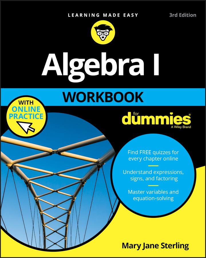 Vorderes Coverbild Algebra I Workbook for Dummies
