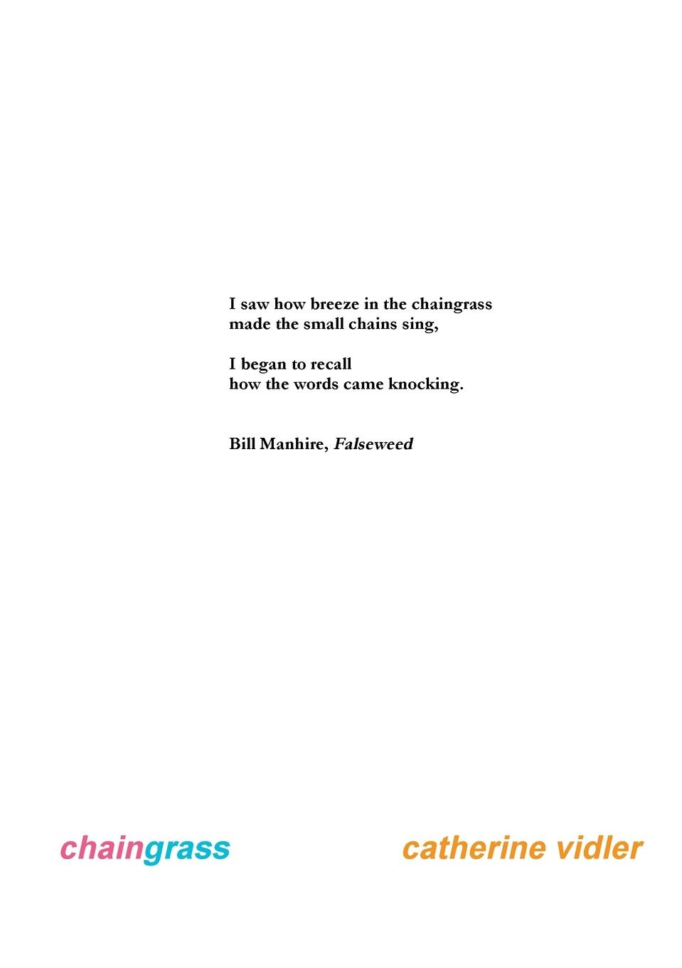 Vorderes Coverbild chaingrass