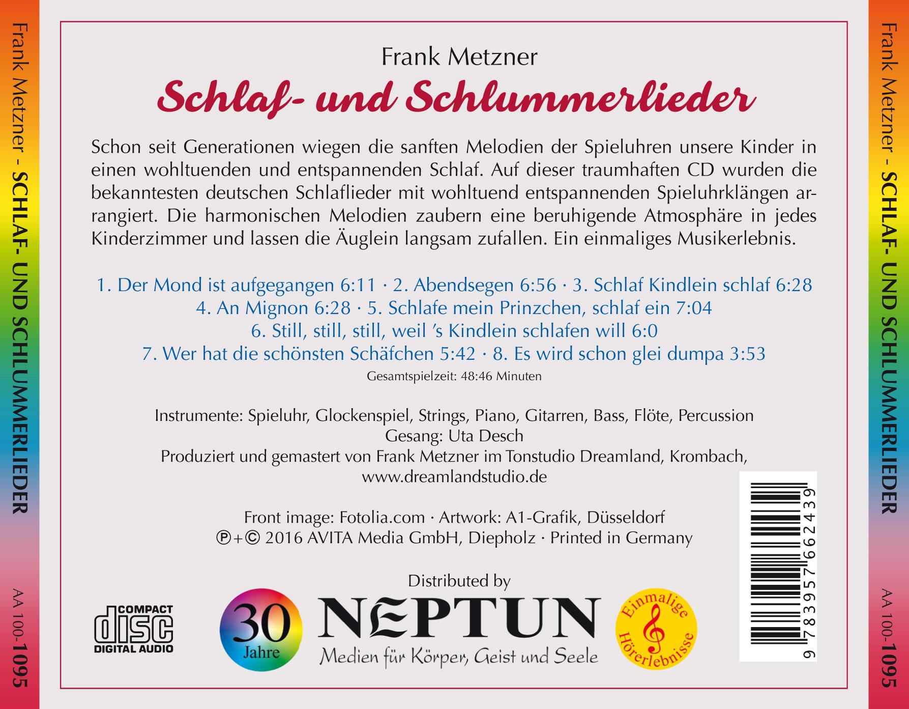 Rückseitencover Schlaf-und Schlummerlieder