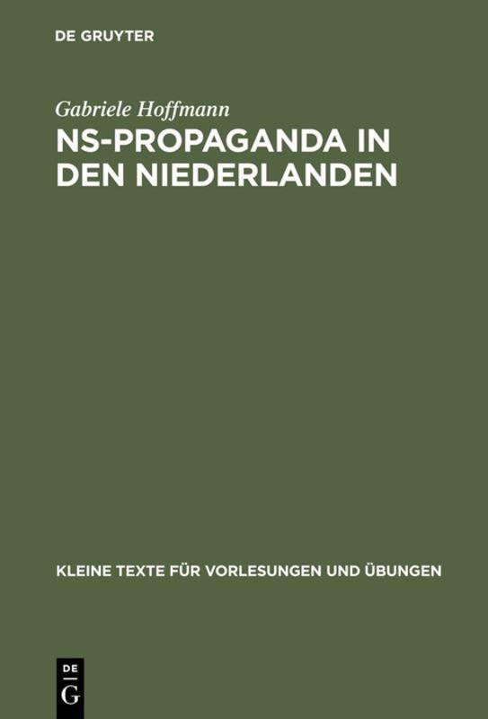 Vorderes Coverbild NS-Propaganda in den Niederlanden