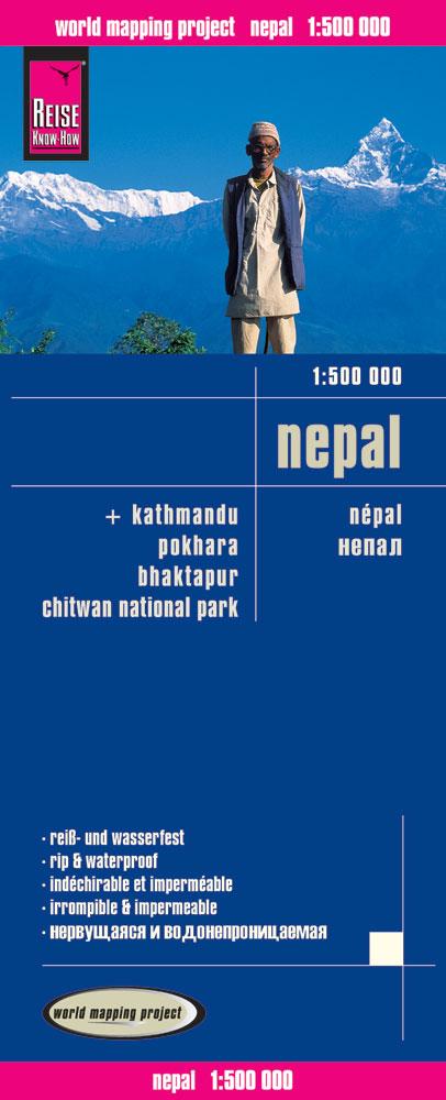 Vorderes Coverbild Reise Know-How Landkarte Nepal 1 : 500 000