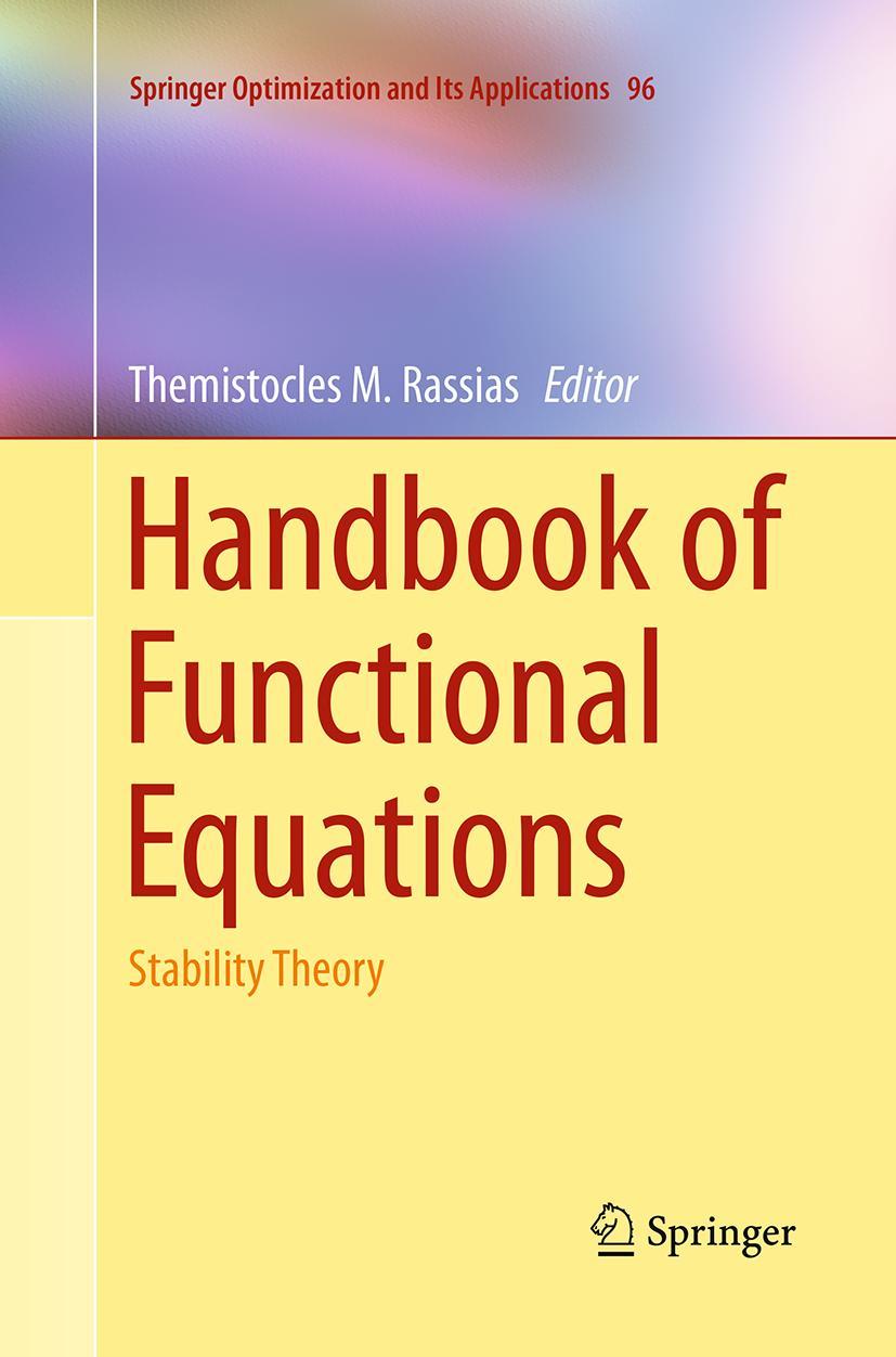 Vorderes Coverbild Handbook of Functional Equations
