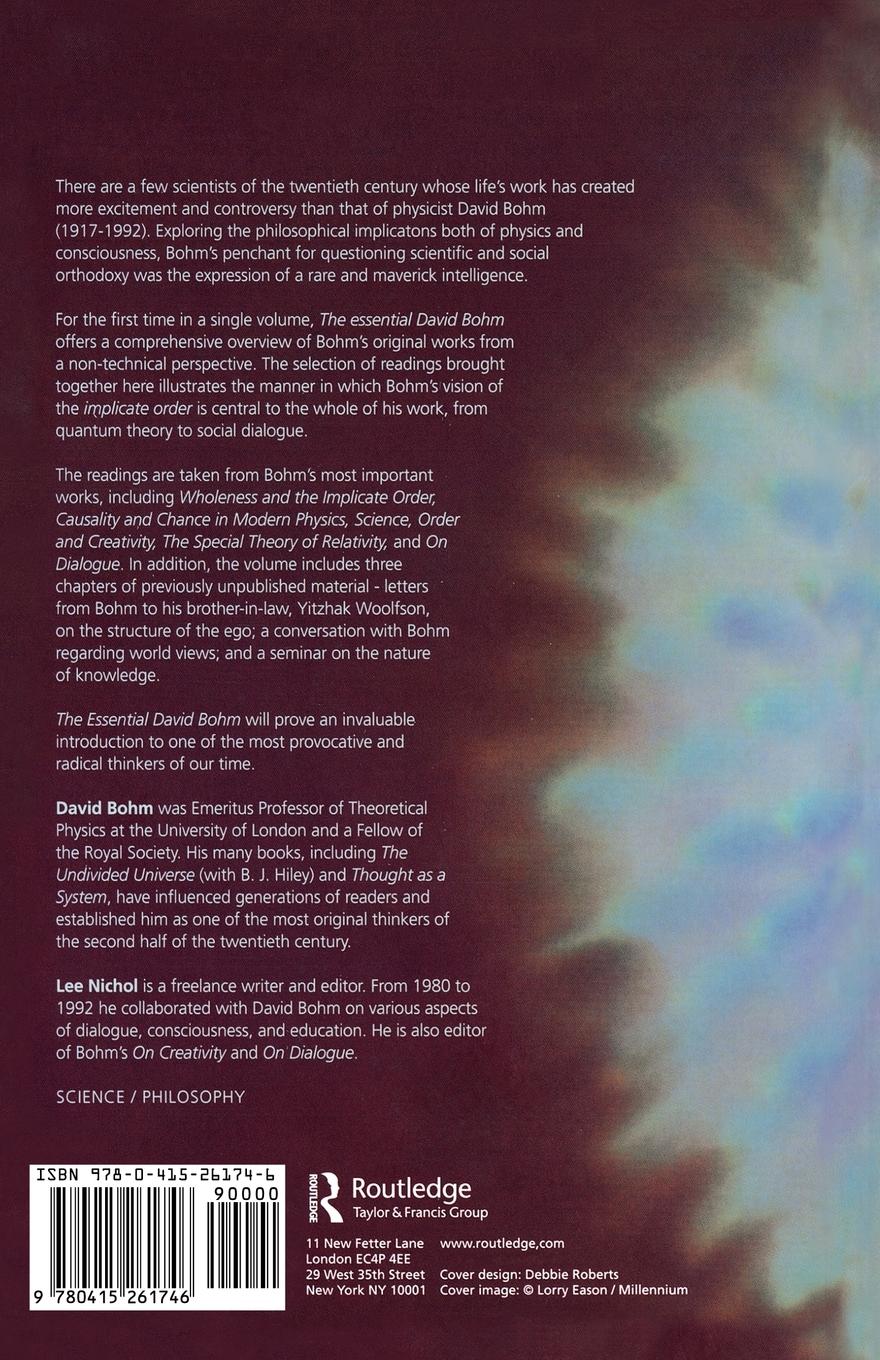 Rückseitencover The Essential David Bohm