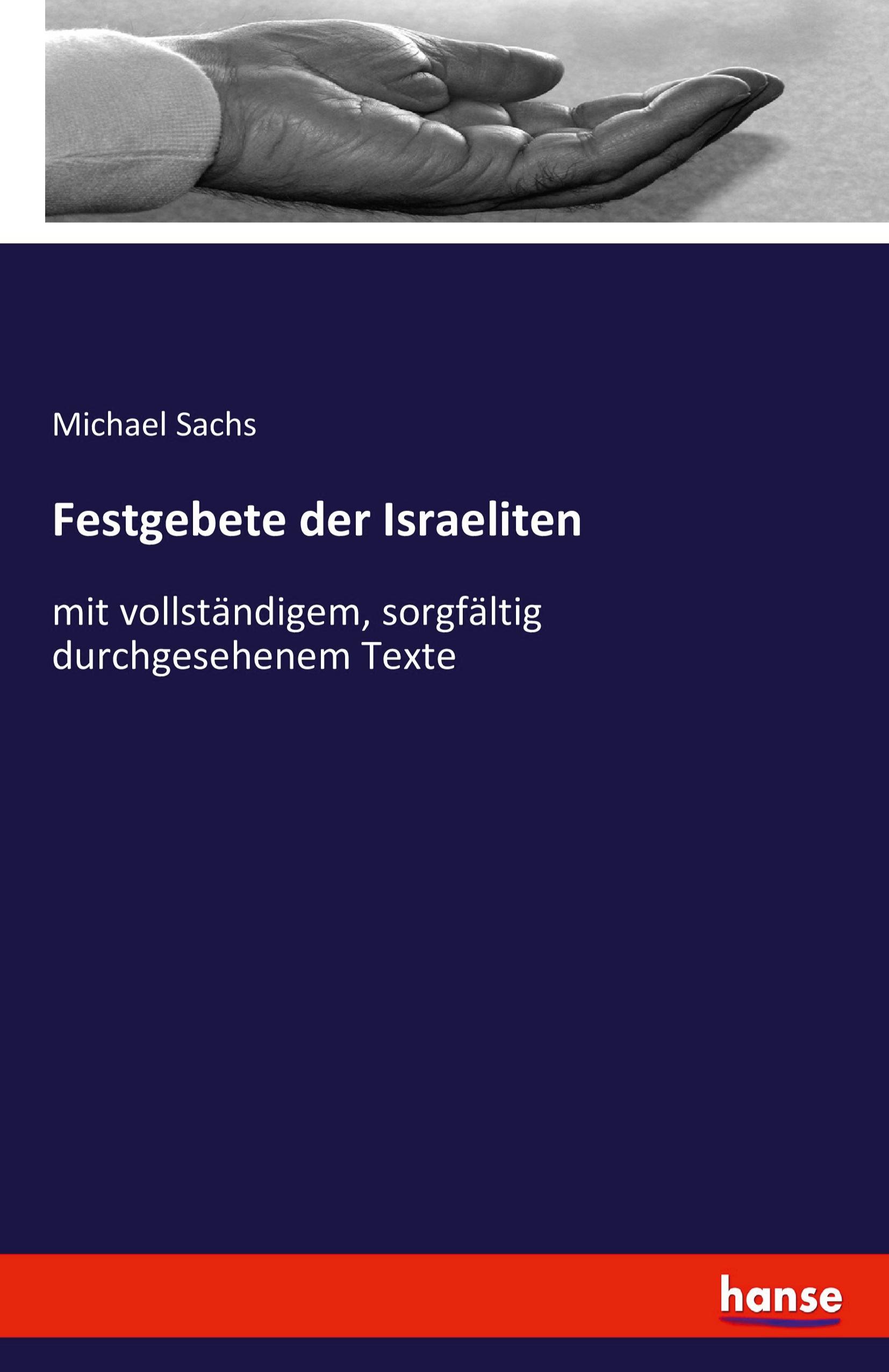 Vorderes Coverbild Festgebete der Israeliten