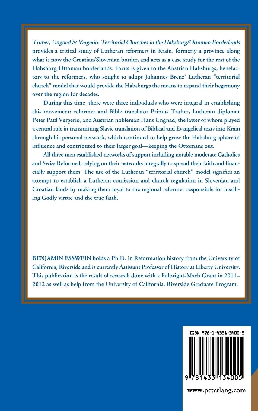 Rückseitencover Truber, Ungnad & Vergerio