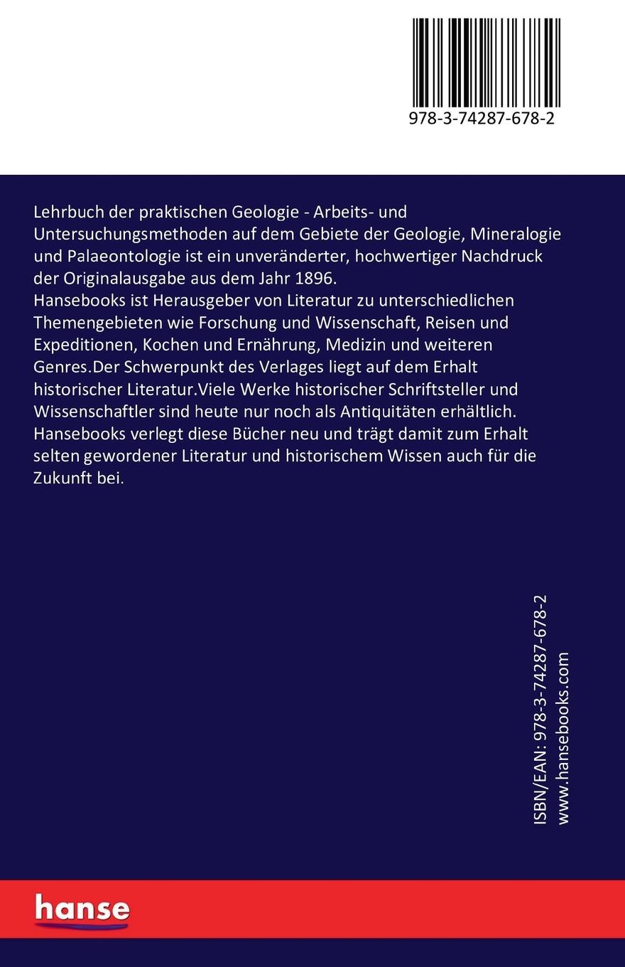 Rückseitencover Lehrbuch der praktischen Geologie