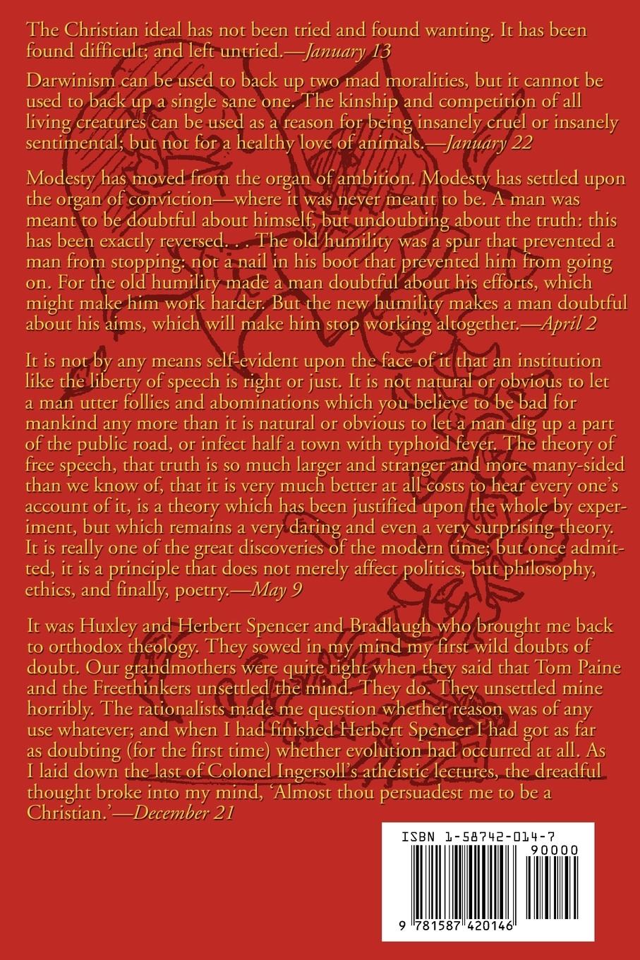 Rückseitencover Chesterton Day by Day