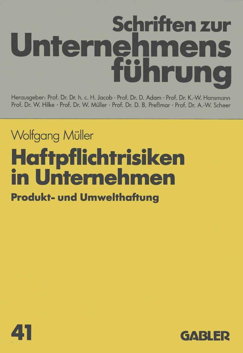 Vorderes Coverbild Haftpflichtrisiken in Unternehmen