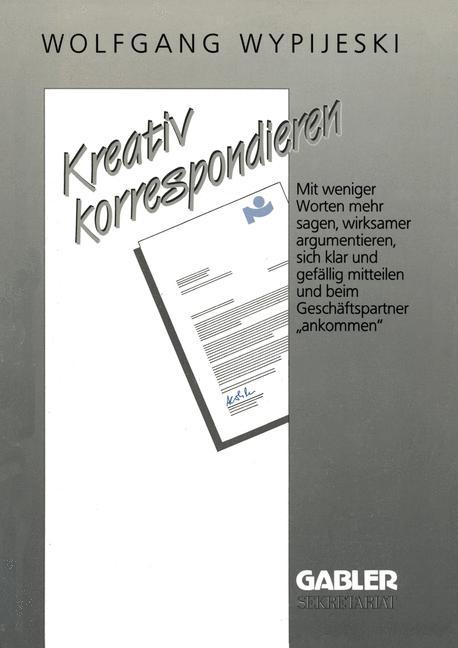 Vorderes Coverbild Kreativ korrespondieren