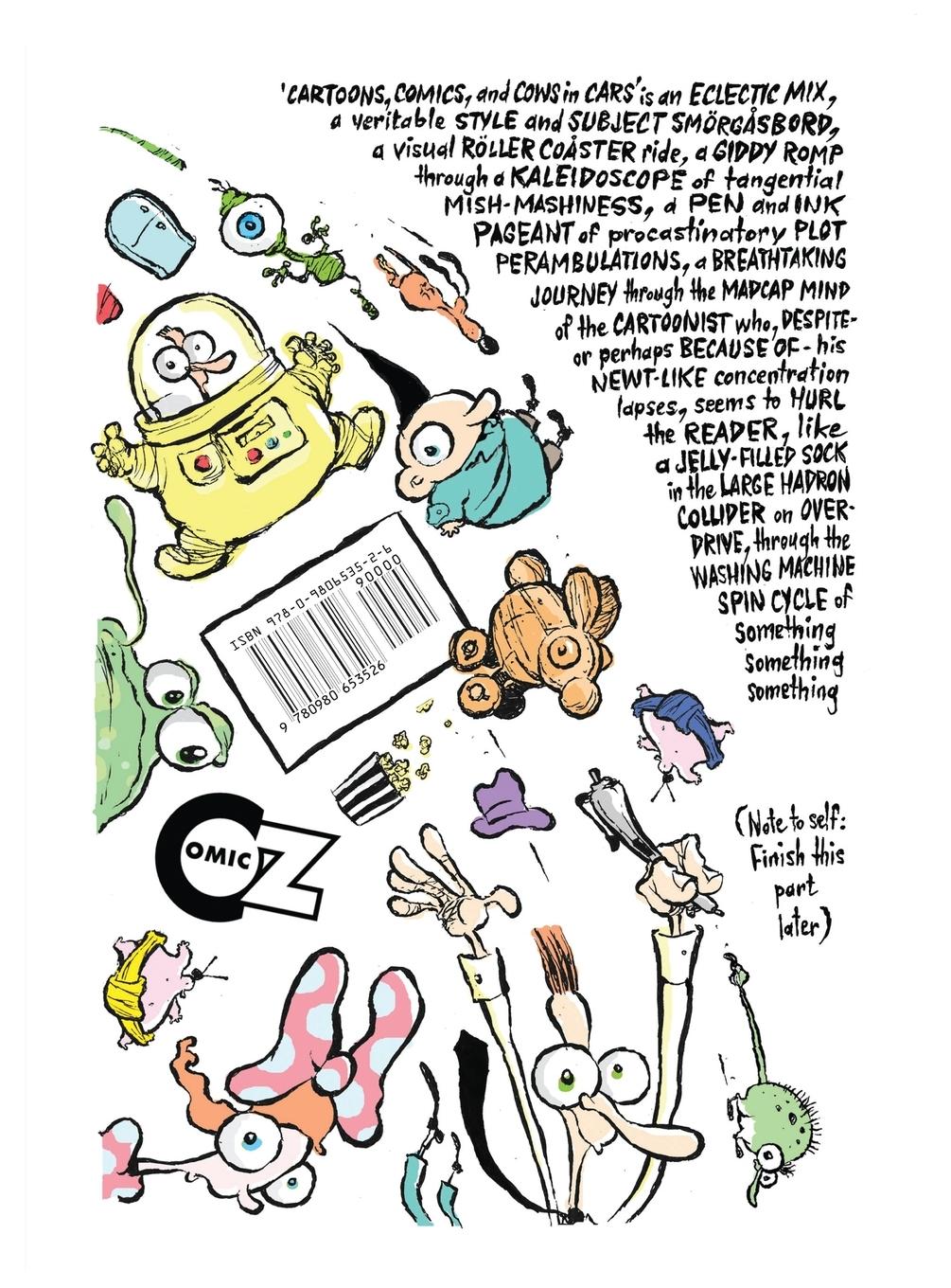 Rückseitencover Rob Feldman's Cartoons, Comics and Cows in Cars