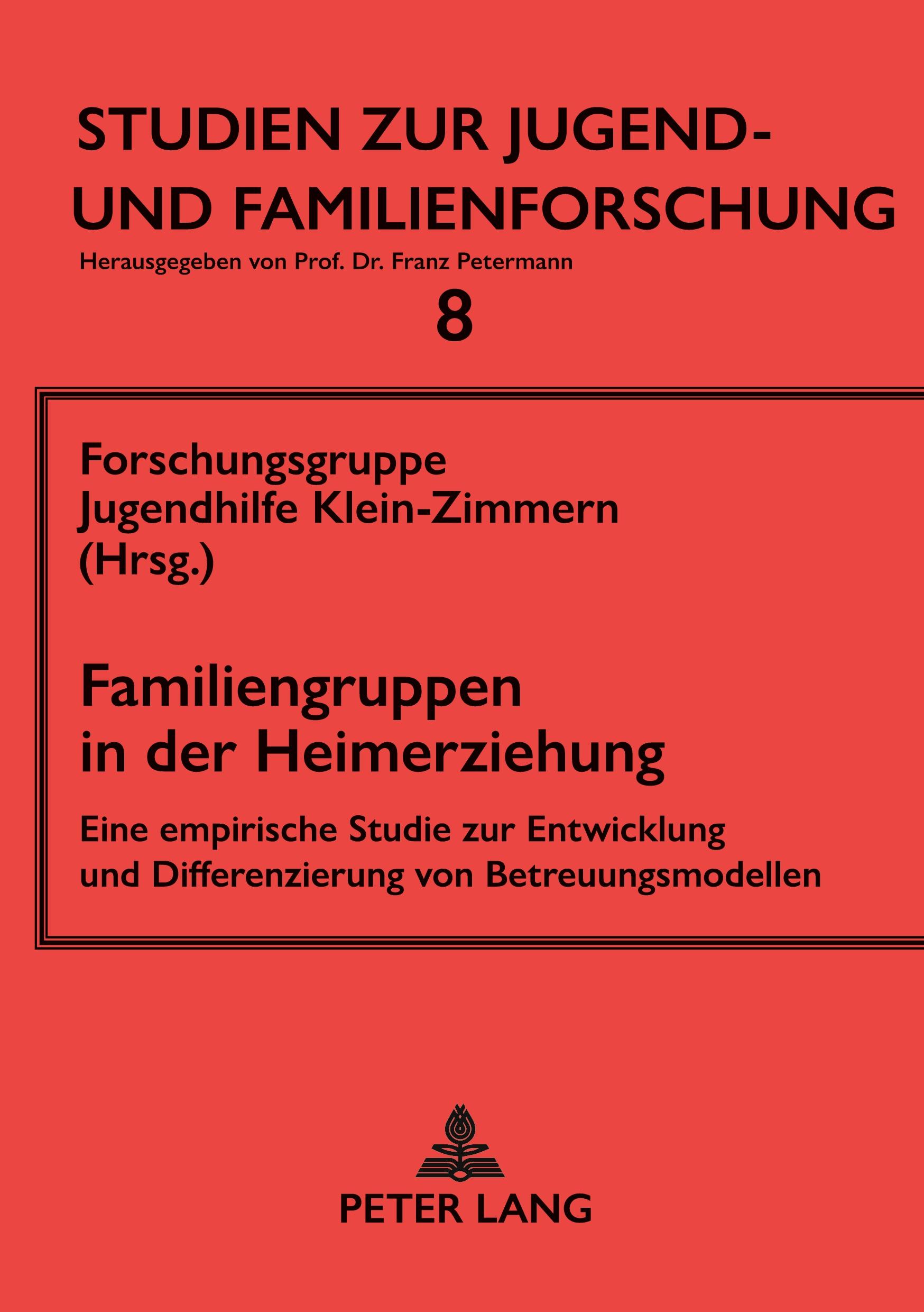 Vorderes Coverbild Familiengruppen in der Heimerziehung
