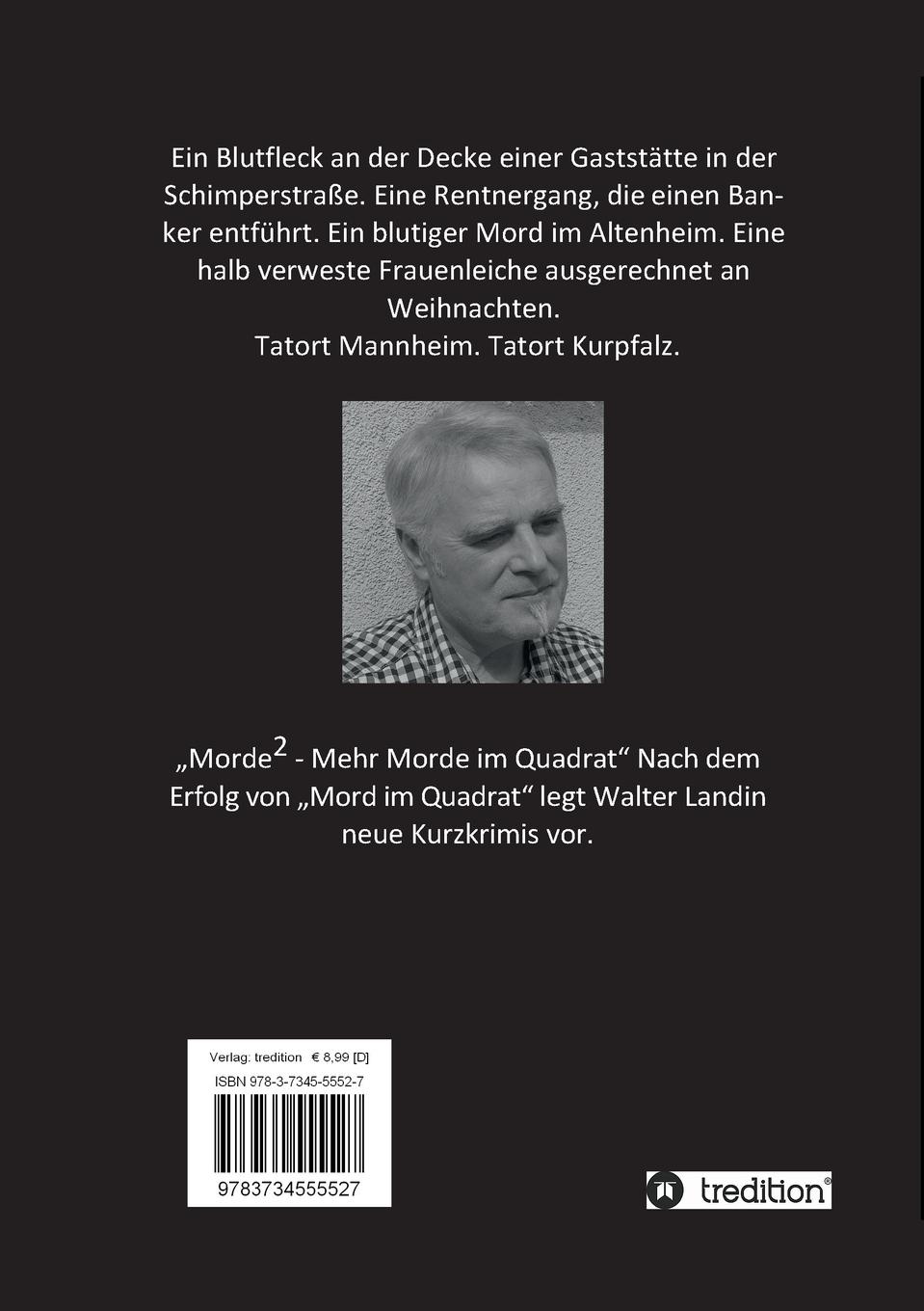 Rückseitencover Mehr Morde im Quadrat