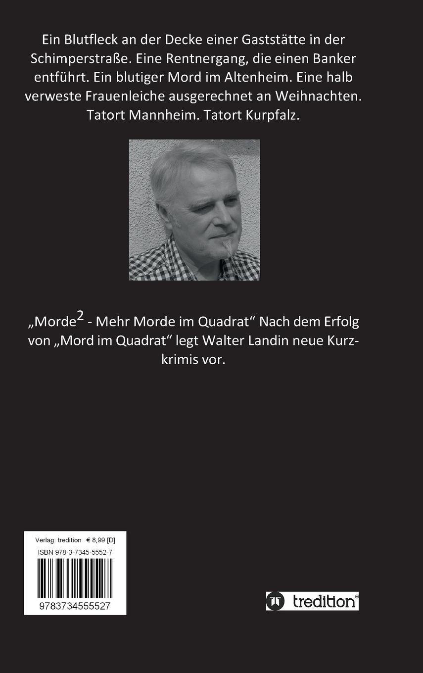 Rückseitencover Mehr Morde im Quadrat