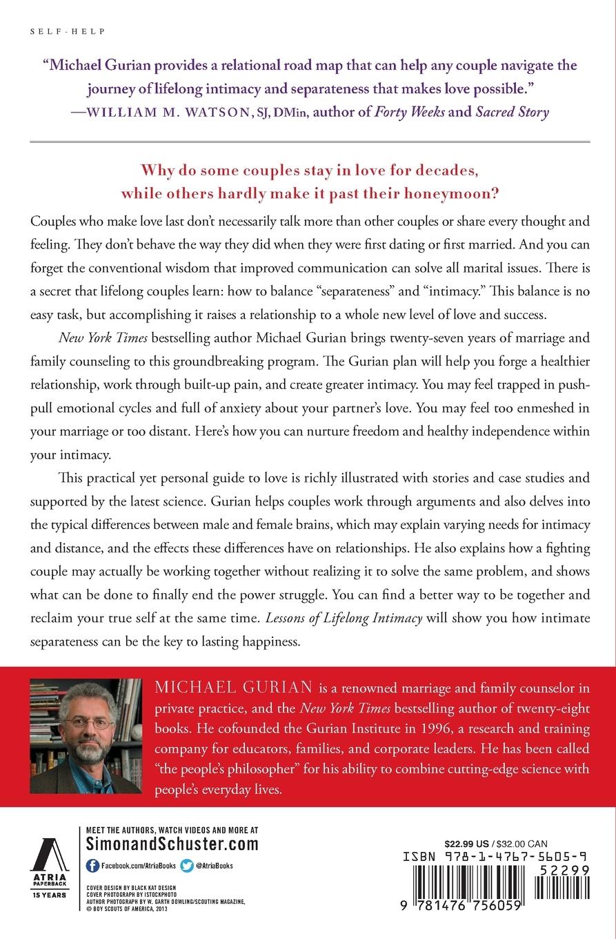 Rückseitencover Lessons of Lifelong Intimacy