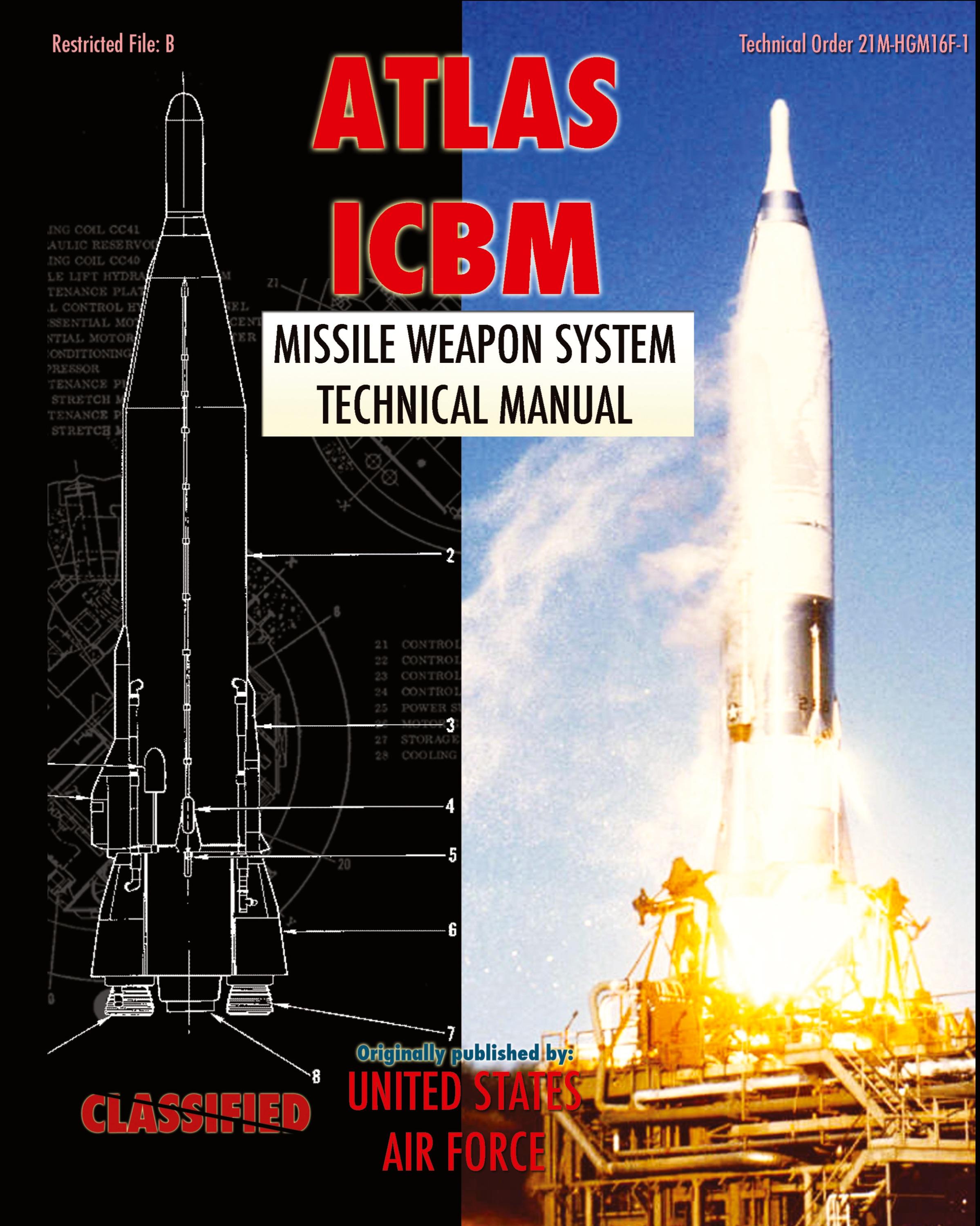 Vorderes Coverbild Atlas ICBM Missile Weapon System Technical Manual