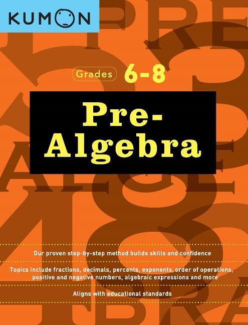 Vorderes Coverbild Kumon Grades 6-8 Pre-Algebra
