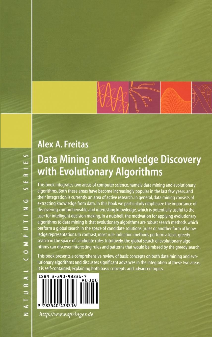 Rückseitencover Data Mining and Knowledge Discovery with Evolutionary Algorithms