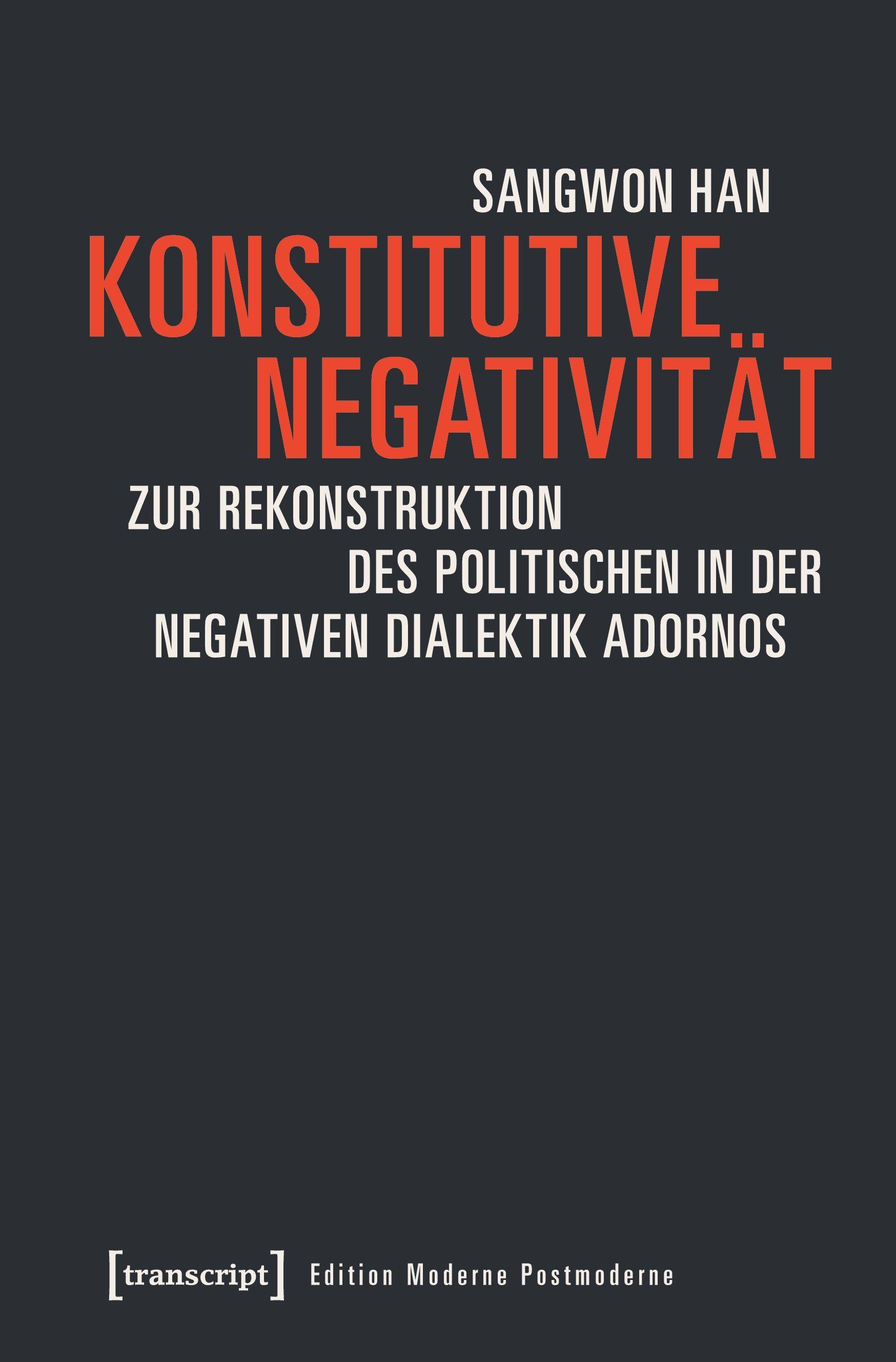 Vorderes Coverbild Konstitutive Negativität