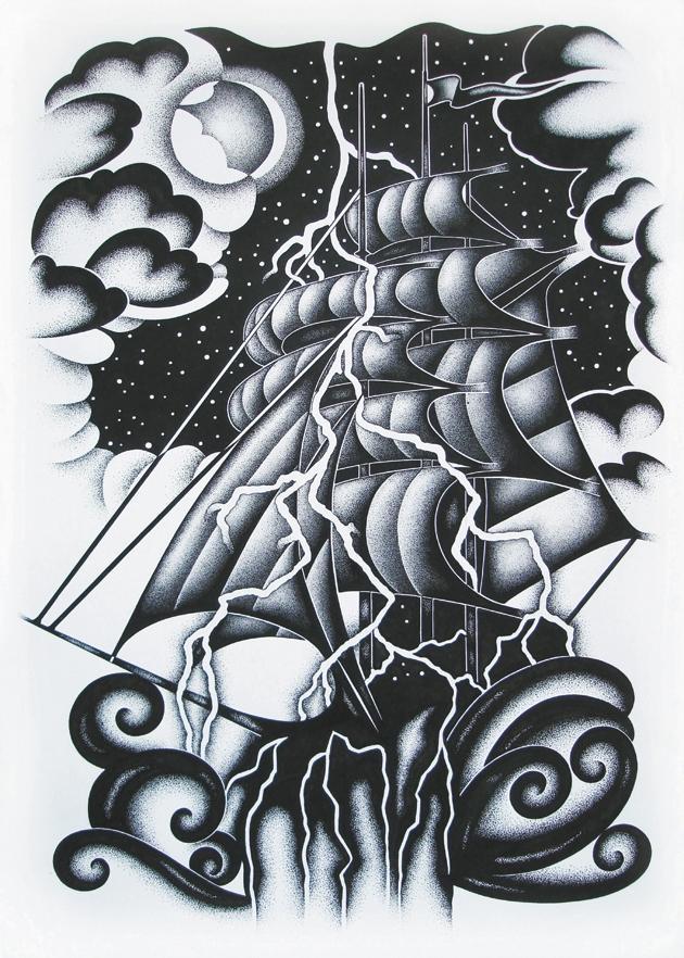 Beispielinhalt (Bild) Dotwork